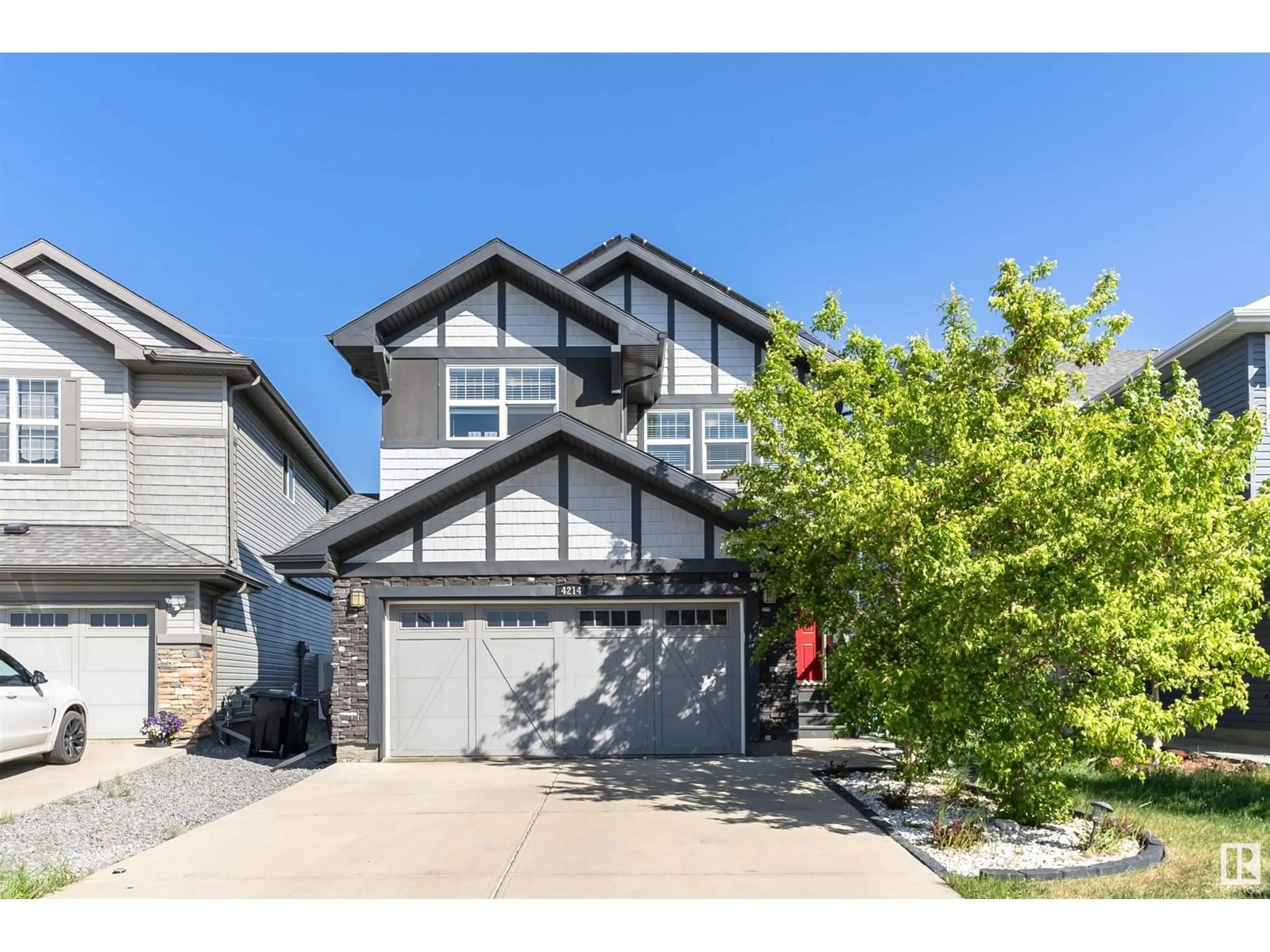 Home with vinyl exterior material, street for 4214 171A AV, Edmonton Alberta T5Y0Z7