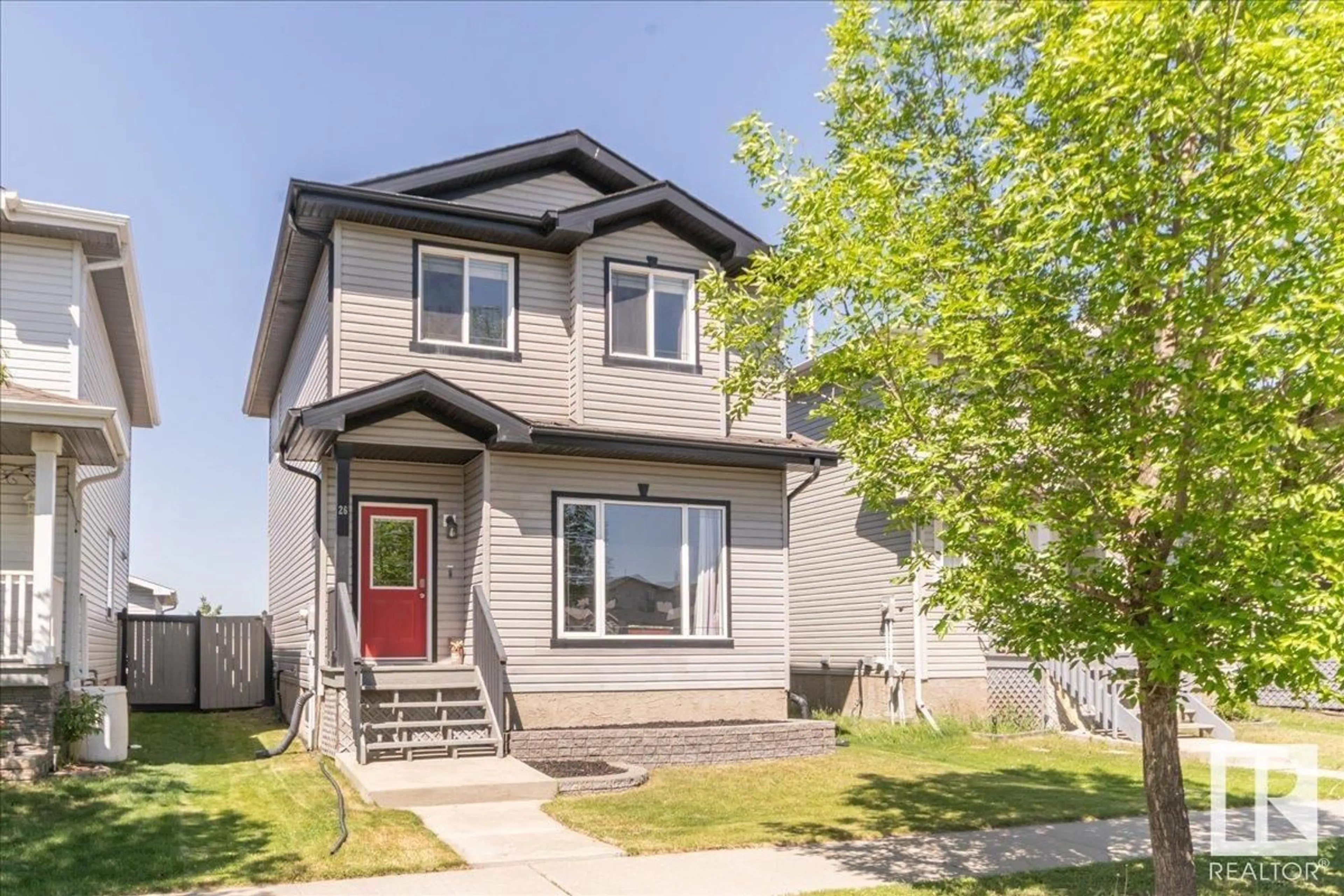 Home with vinyl exterior material, street for 26 BIRCHGLEN CR, Leduc Alberta T9E0C5