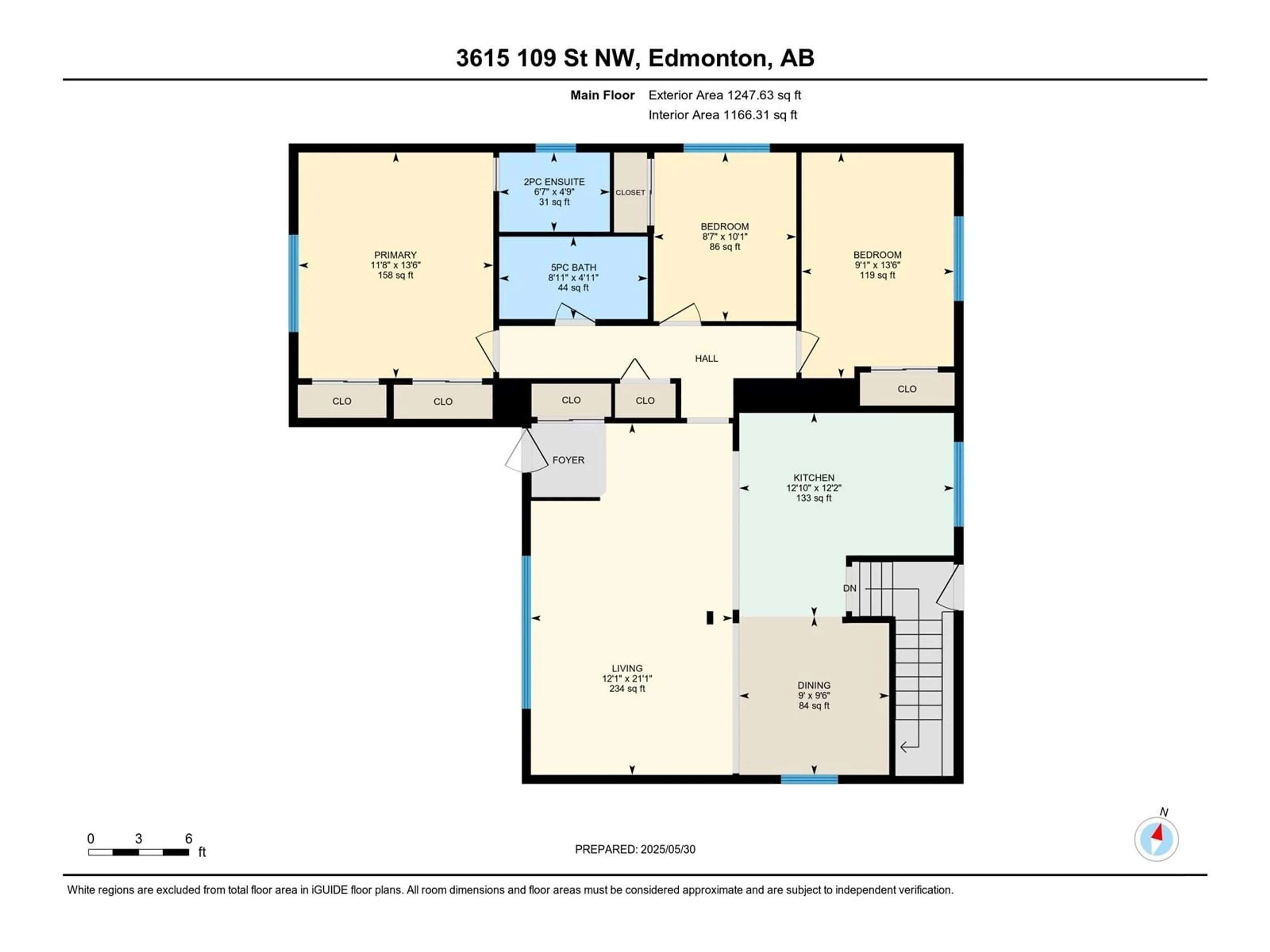 Floor plan for 3615 109 ST, Edmonton Alberta T6J1C2