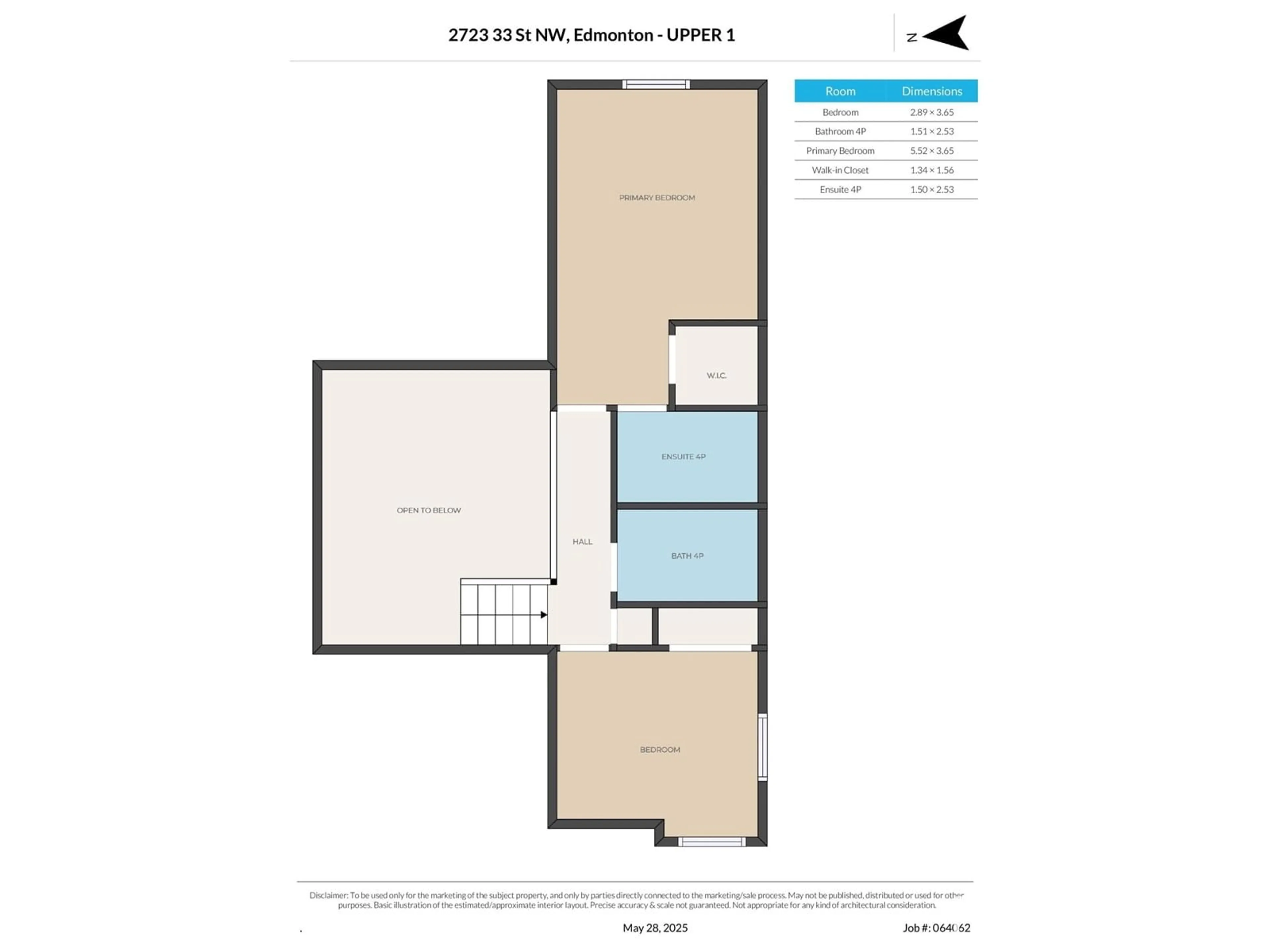 Floor plan for 2723 33 ST, Edmonton Alberta T5T1P6