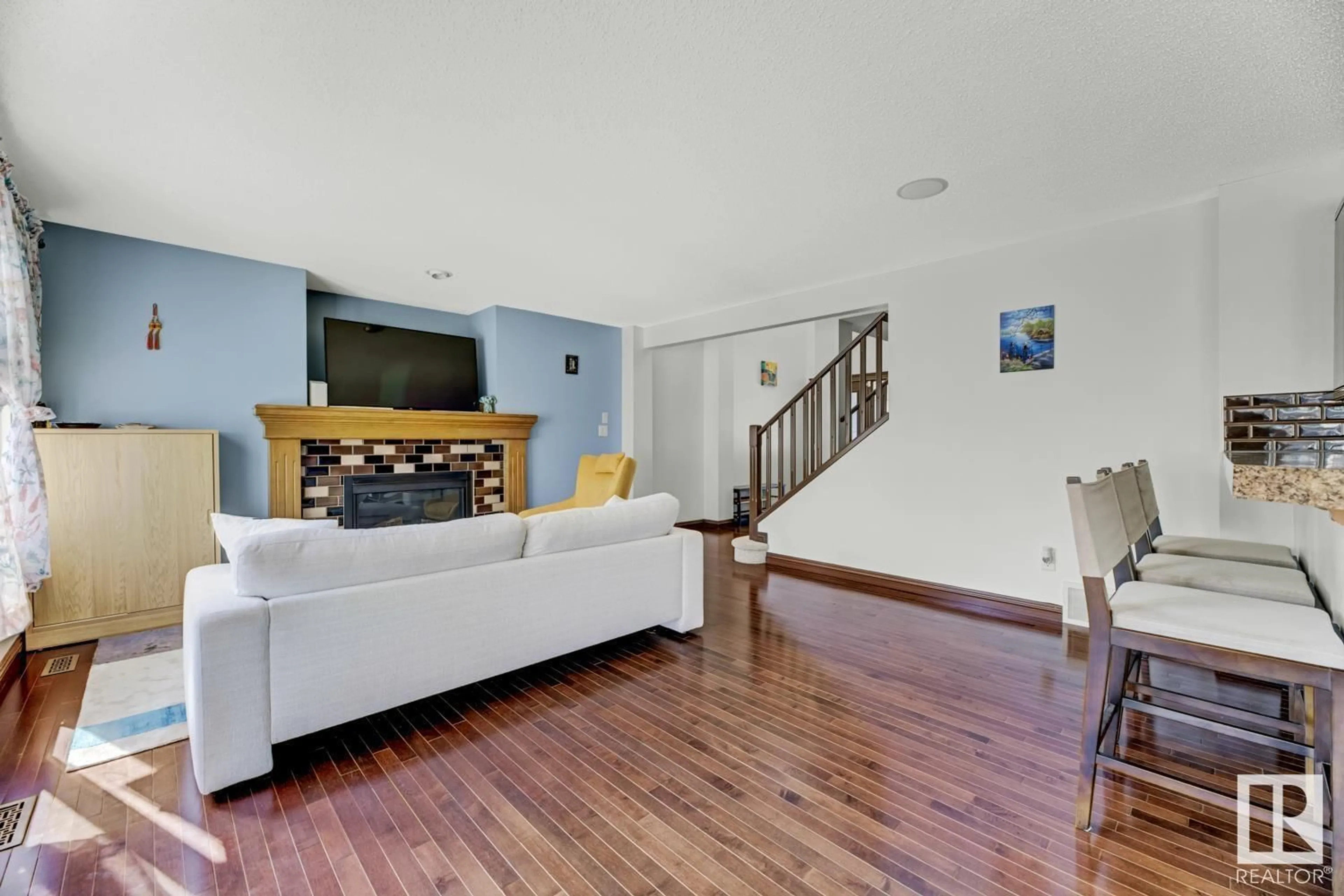 Living room with furniture, unknown for 14029 146 AV, Edmonton Alberta T6V1Y1