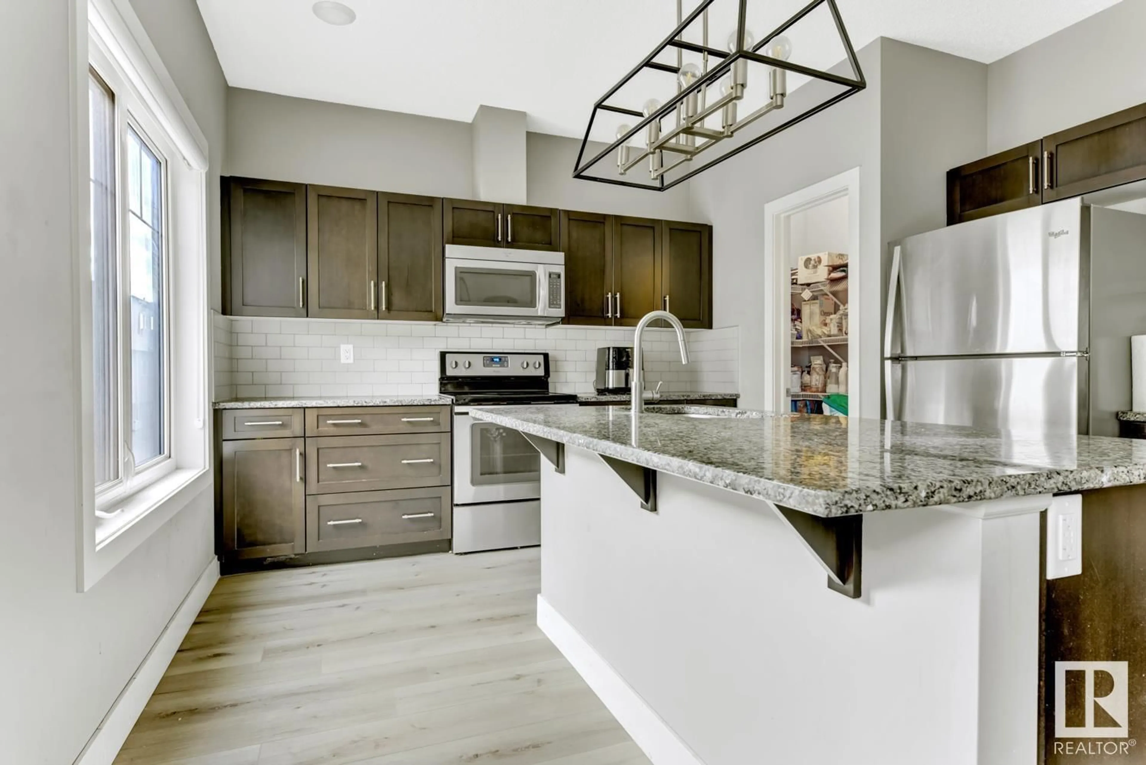 Open concept kitchen, ceramic/tile floor for #99 - 804 WELSH DR, Edmonton Alberta T6X1Y8