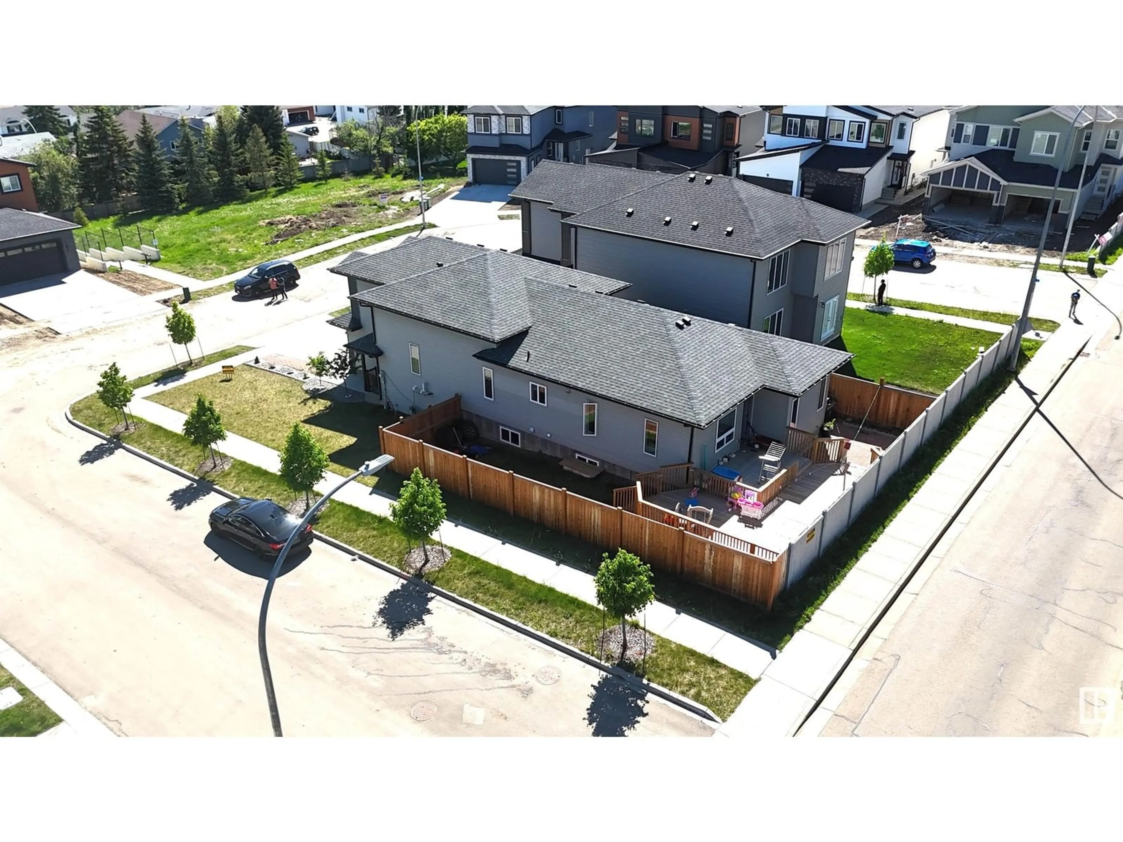 A pic from outside/outdoor area/front of a property/back of a property/a pic from drone, street for 4506 49 AV, Beaumont Alberta T4X2B2
