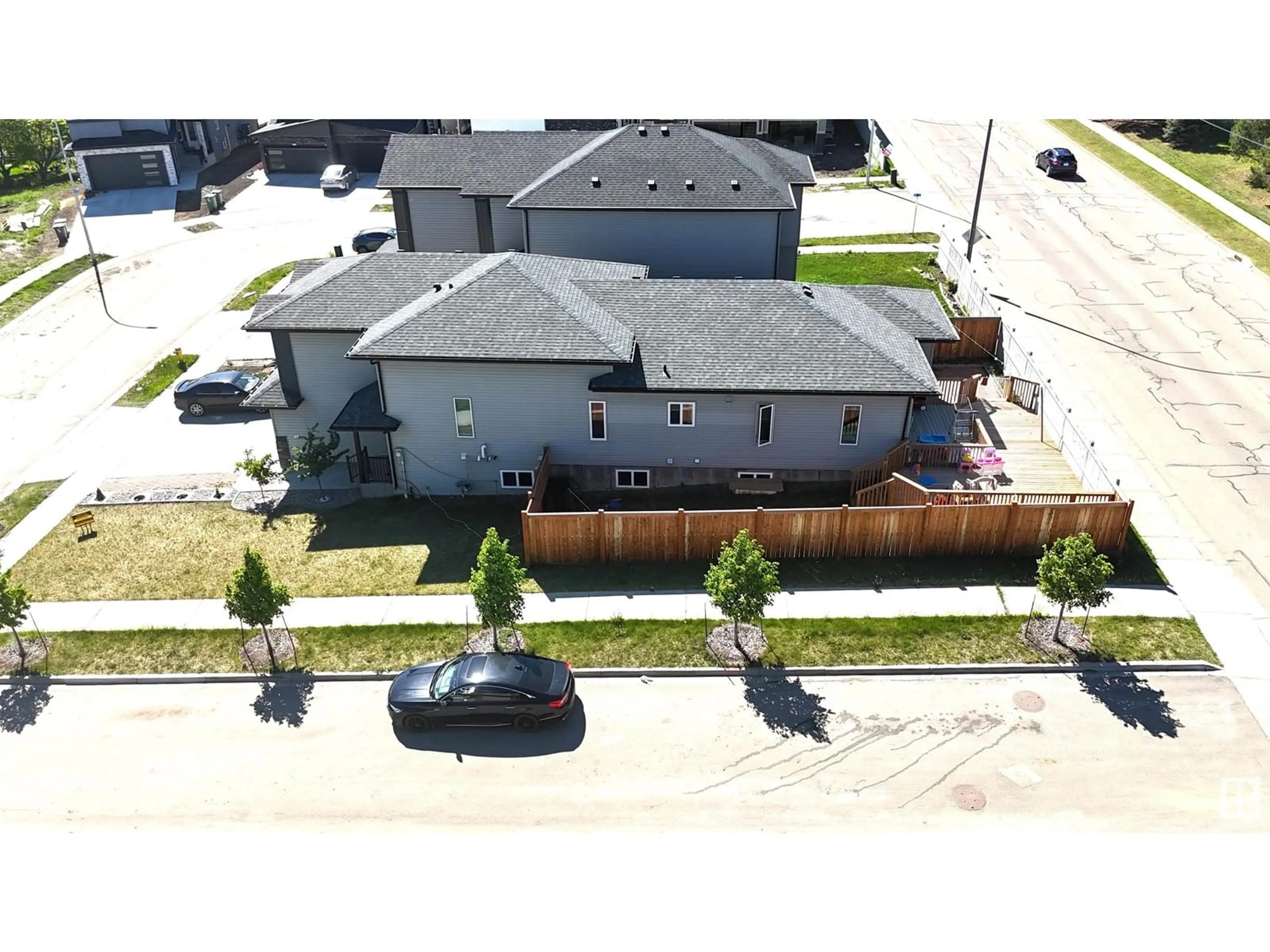 A pic from outside/outdoor area/front of a property/back of a property/a pic from drone, street for 4506 49 AV, Beaumont Alberta T4X2B2