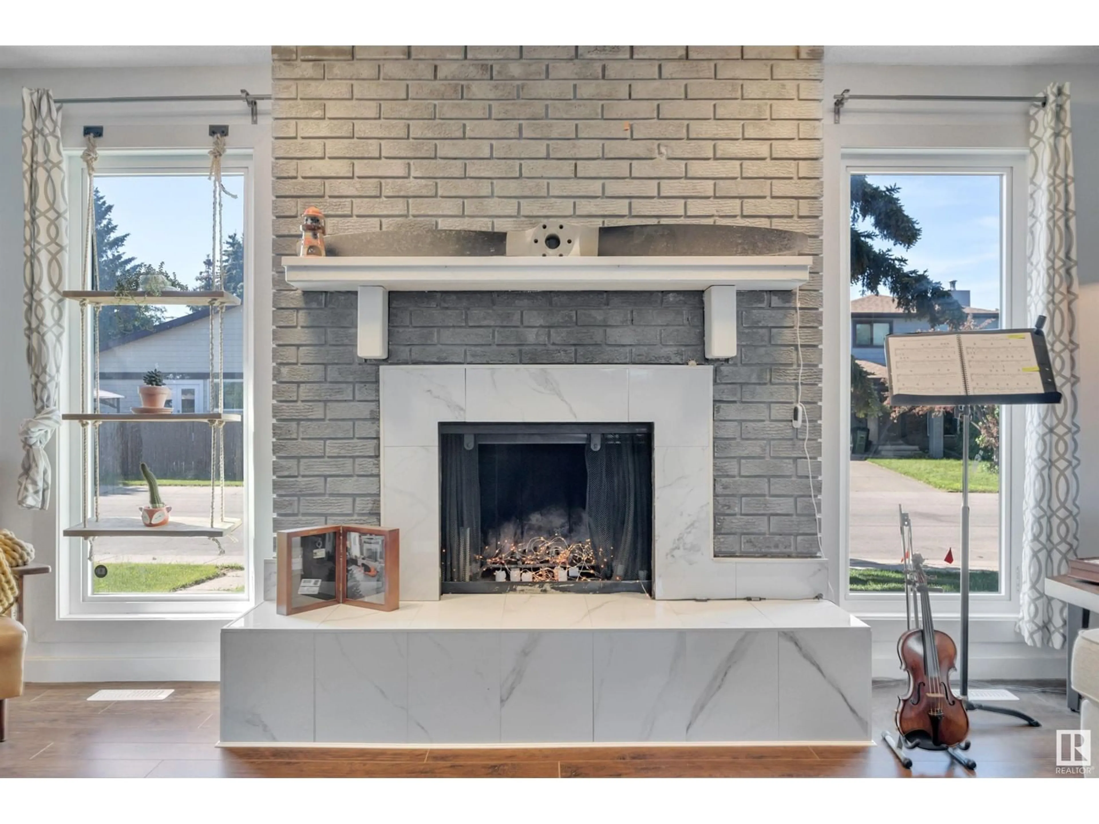 Home with brick exterior material, street for 18008 75 AV, Edmonton Alberta T5T2H2