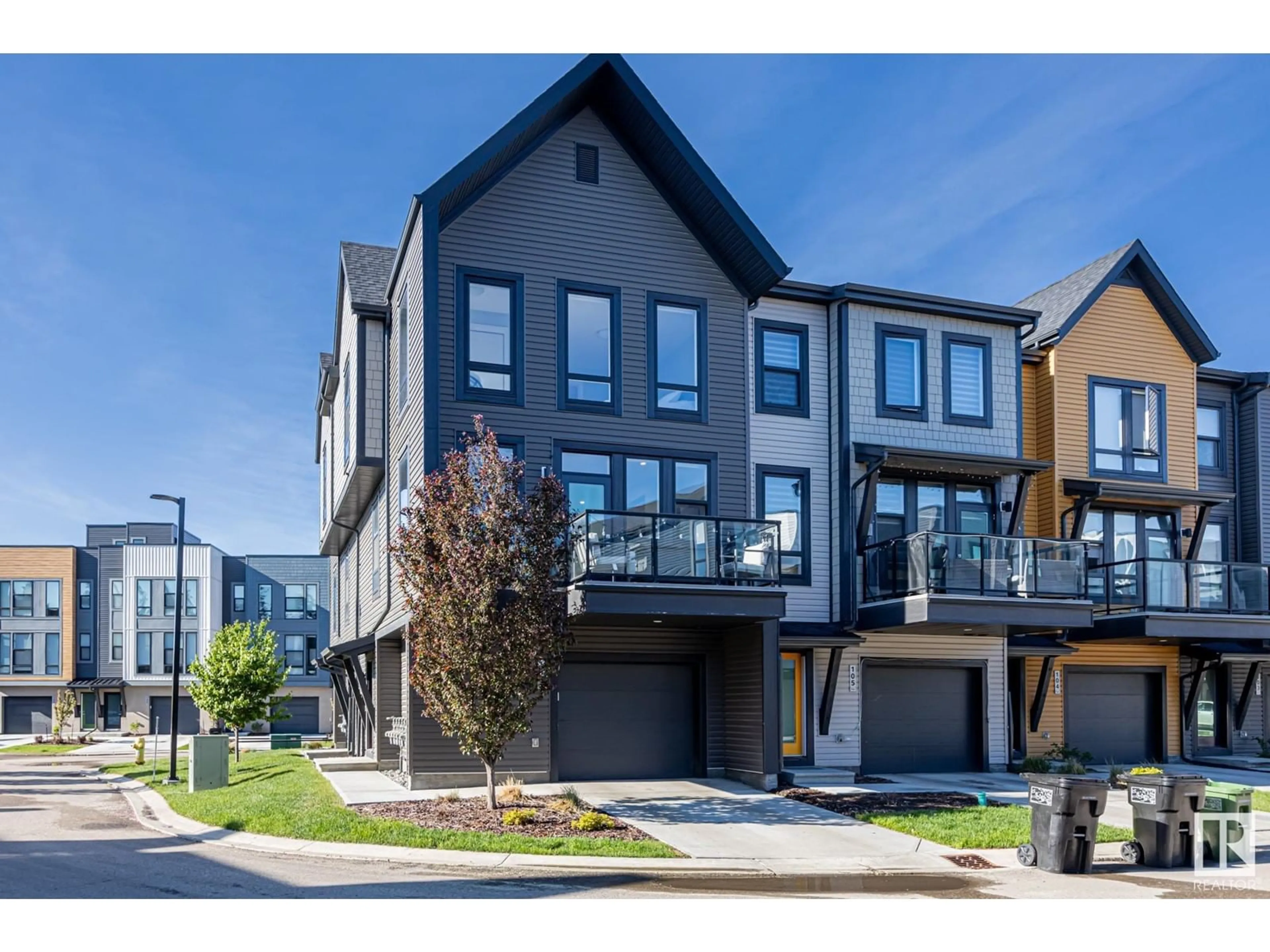 Home with brick exterior material, street for #106 - 1304 RUTHERFORD RD, Edmonton Alberta T6W0B4