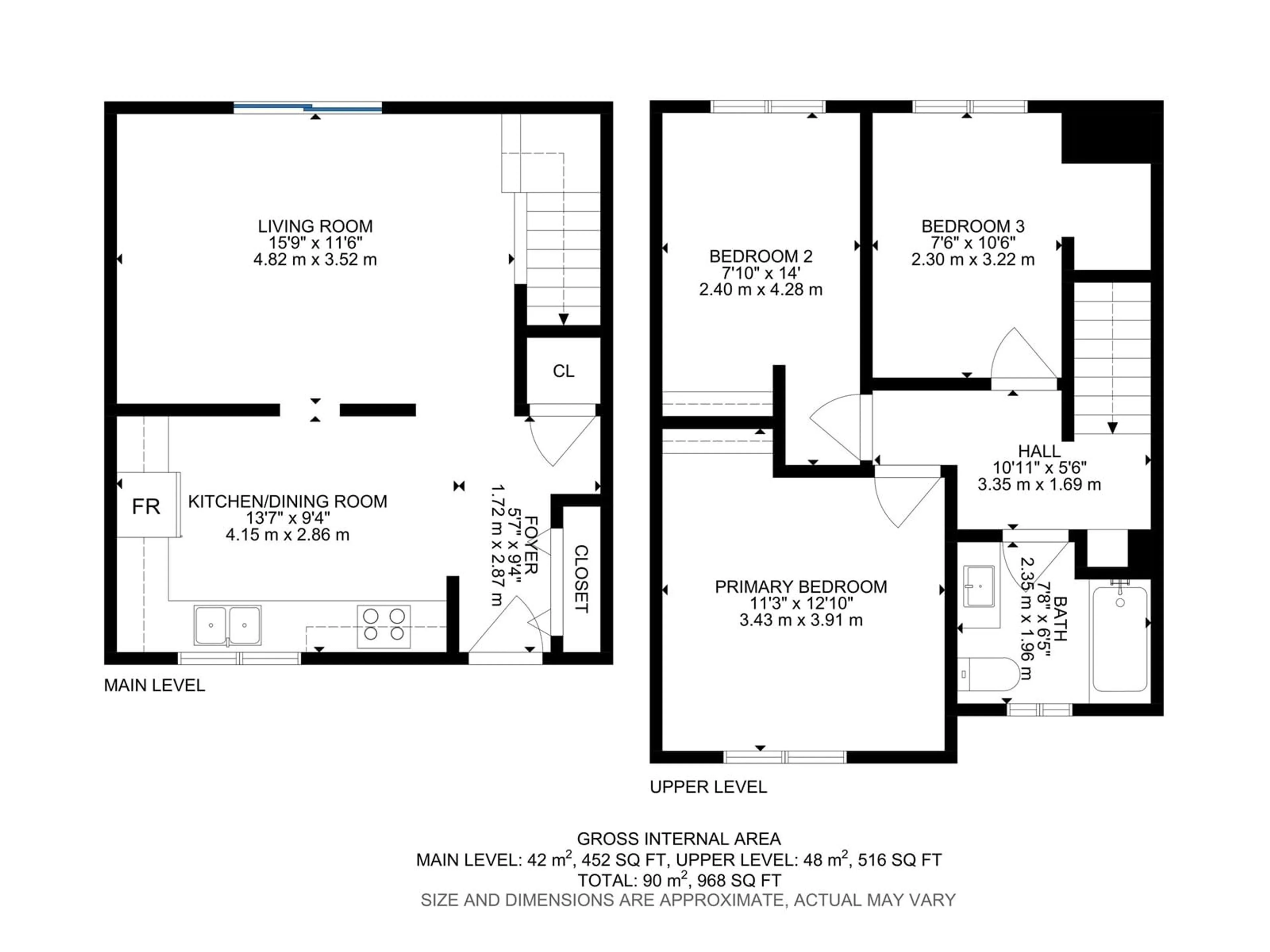 Floor plan for 723 CLAREVIEW RD, Edmonton Alberta T5A3S6