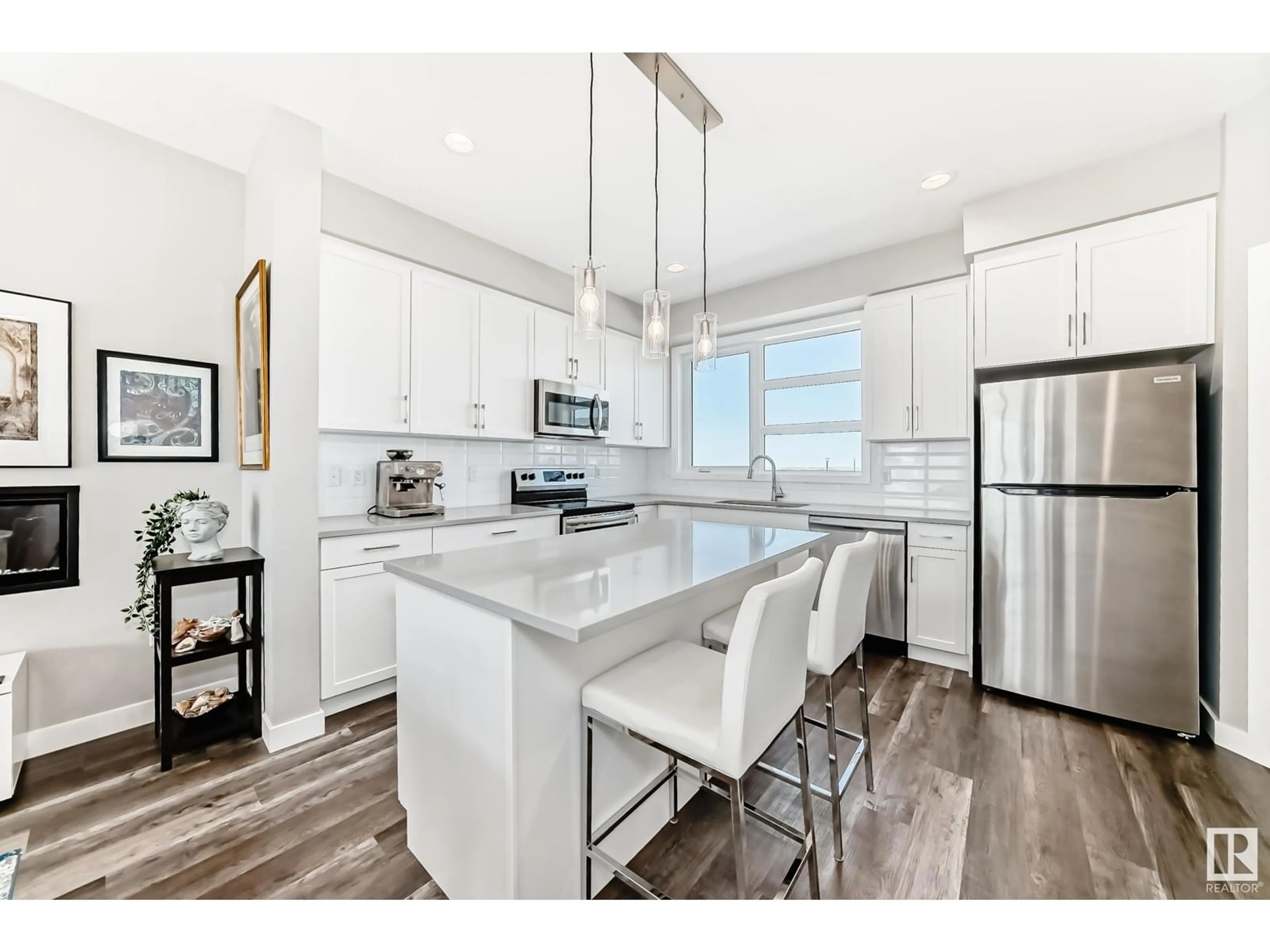 Open concept kitchen, unknown for #9 - 17635 58 ST, Edmonton Alberta T5Y4C2