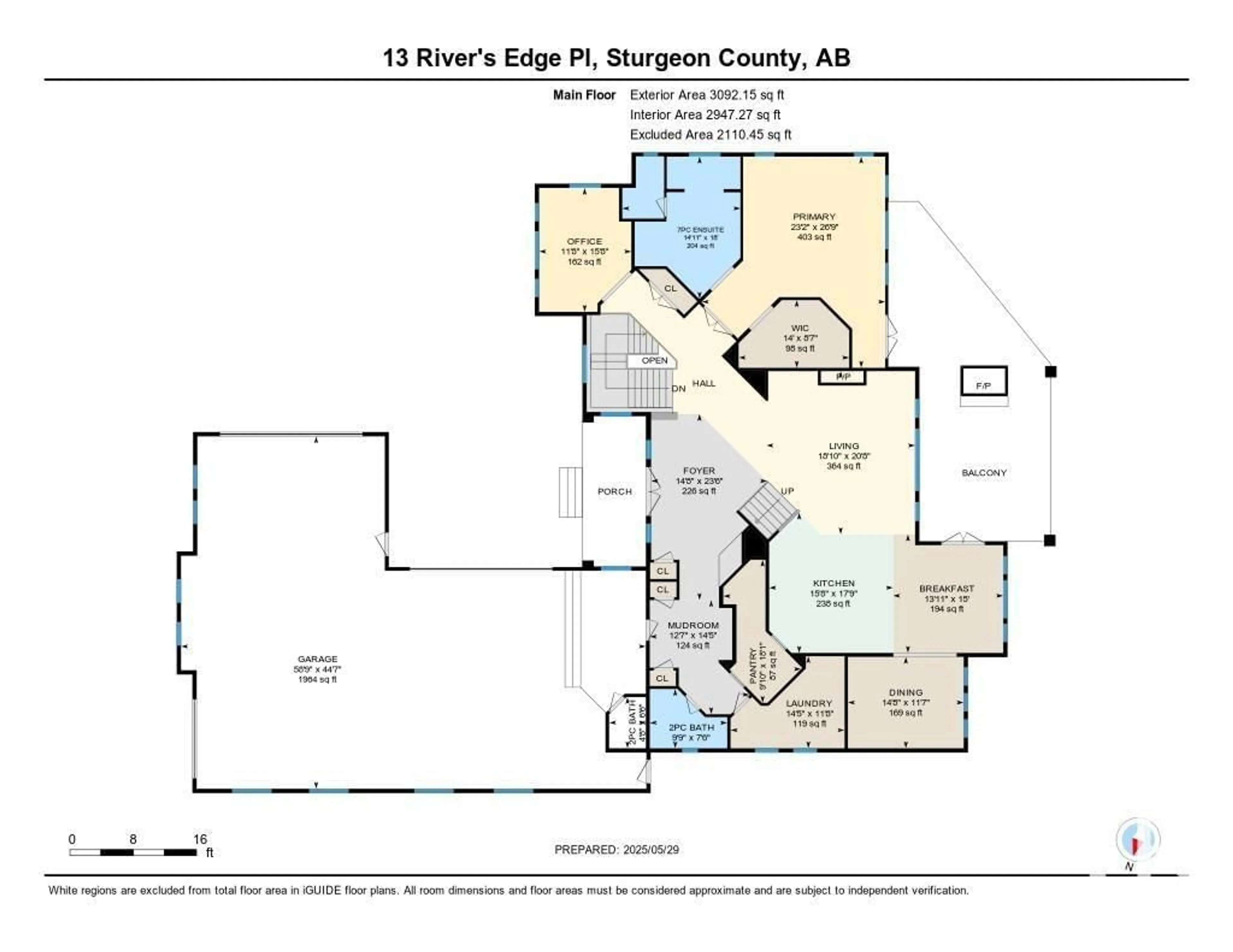 Floor plan for 13 - 24524 TWP ROAD 544, Rural Sturgeon County Alberta T8T0B3