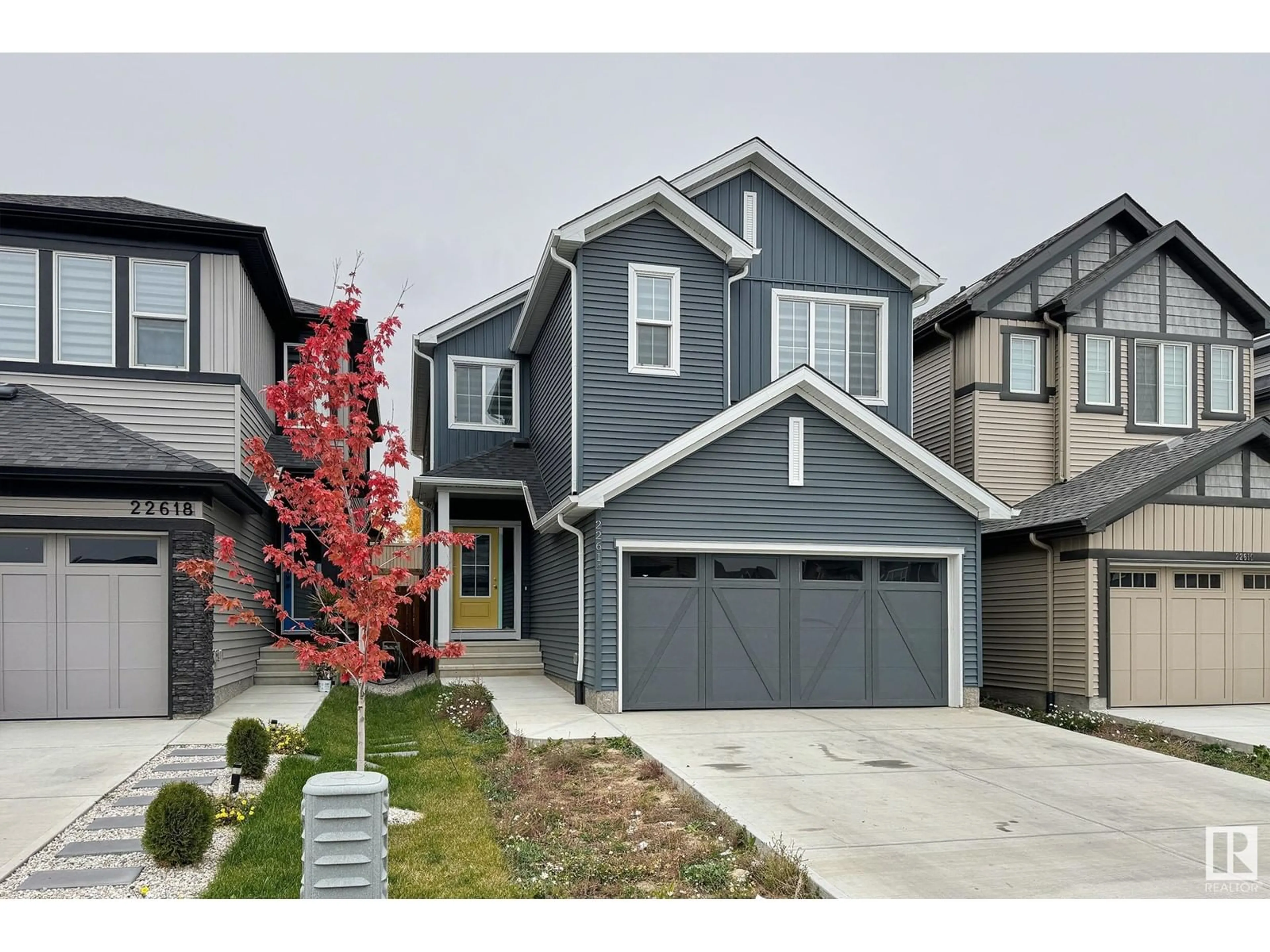 Home with vinyl exterior material, street for 22614 99A AV, Edmonton Alberta T5T7V1