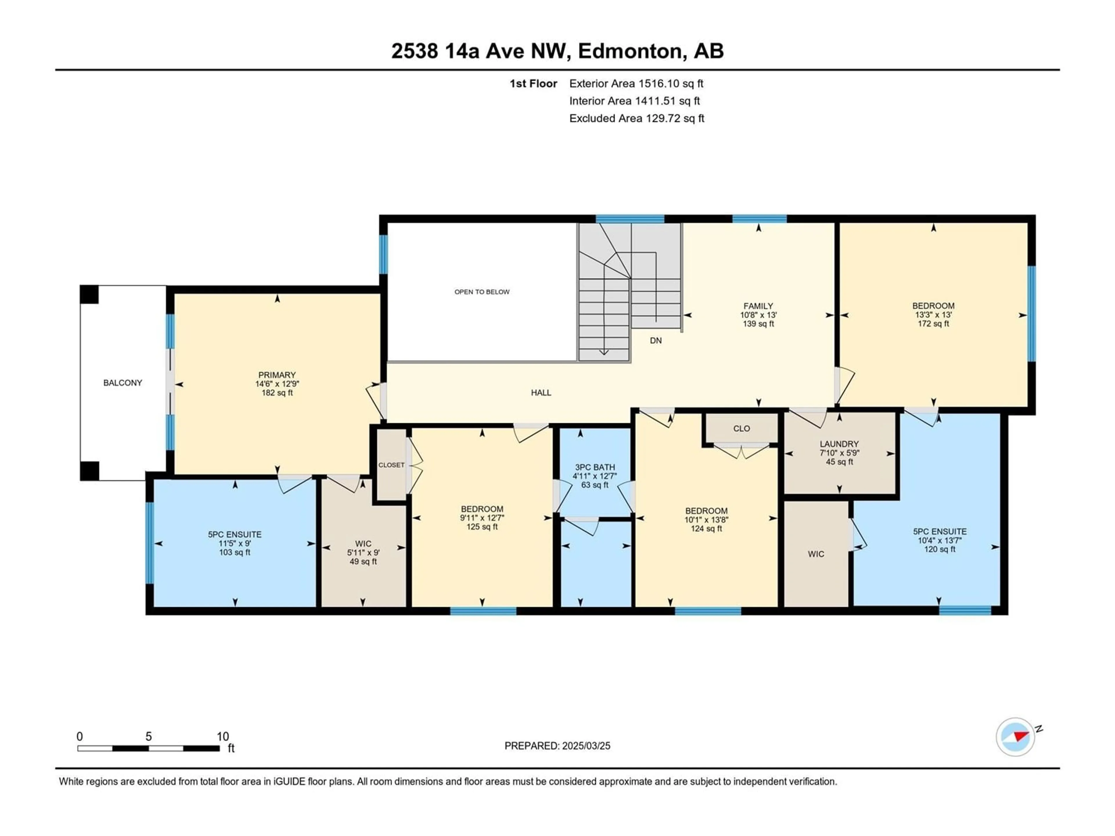 Floor plan for 2538 14A NW, Edmonton Alberta T6T2T6
