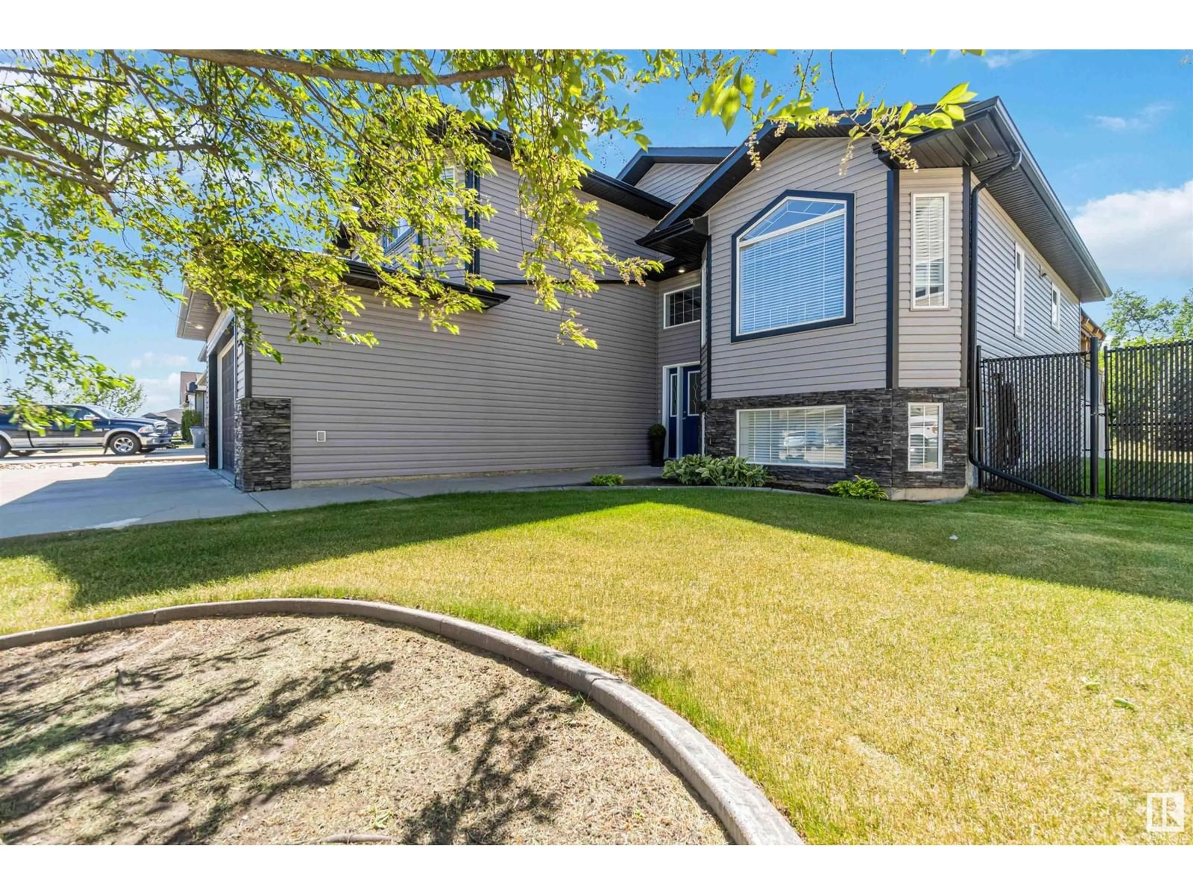 Home with vinyl exterior material, street for 3626 47 ST, Gibbons Alberta T0A1N0