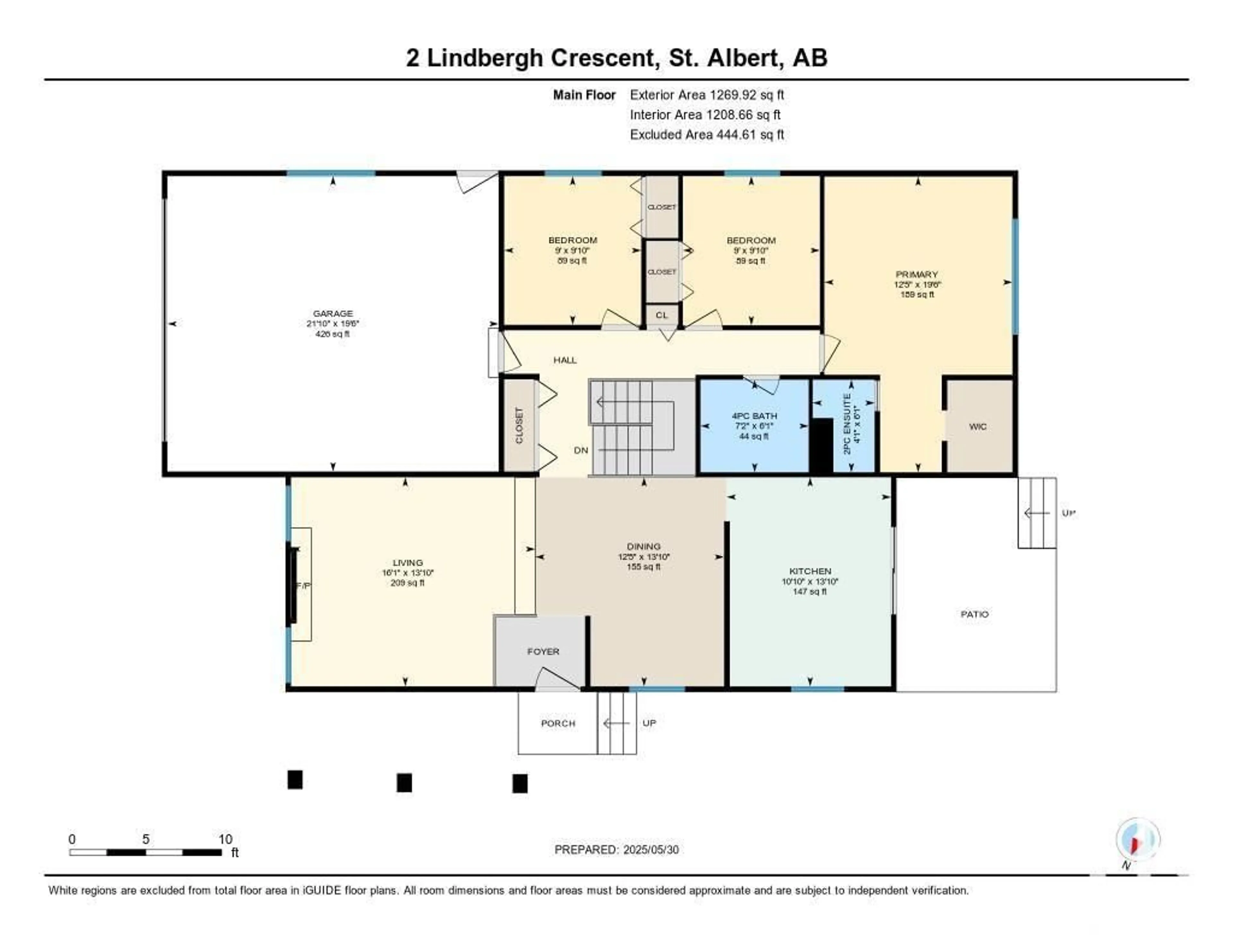 Floor plan for 2 LINDBERGH CR, St. Albert Alberta T8N2S9
