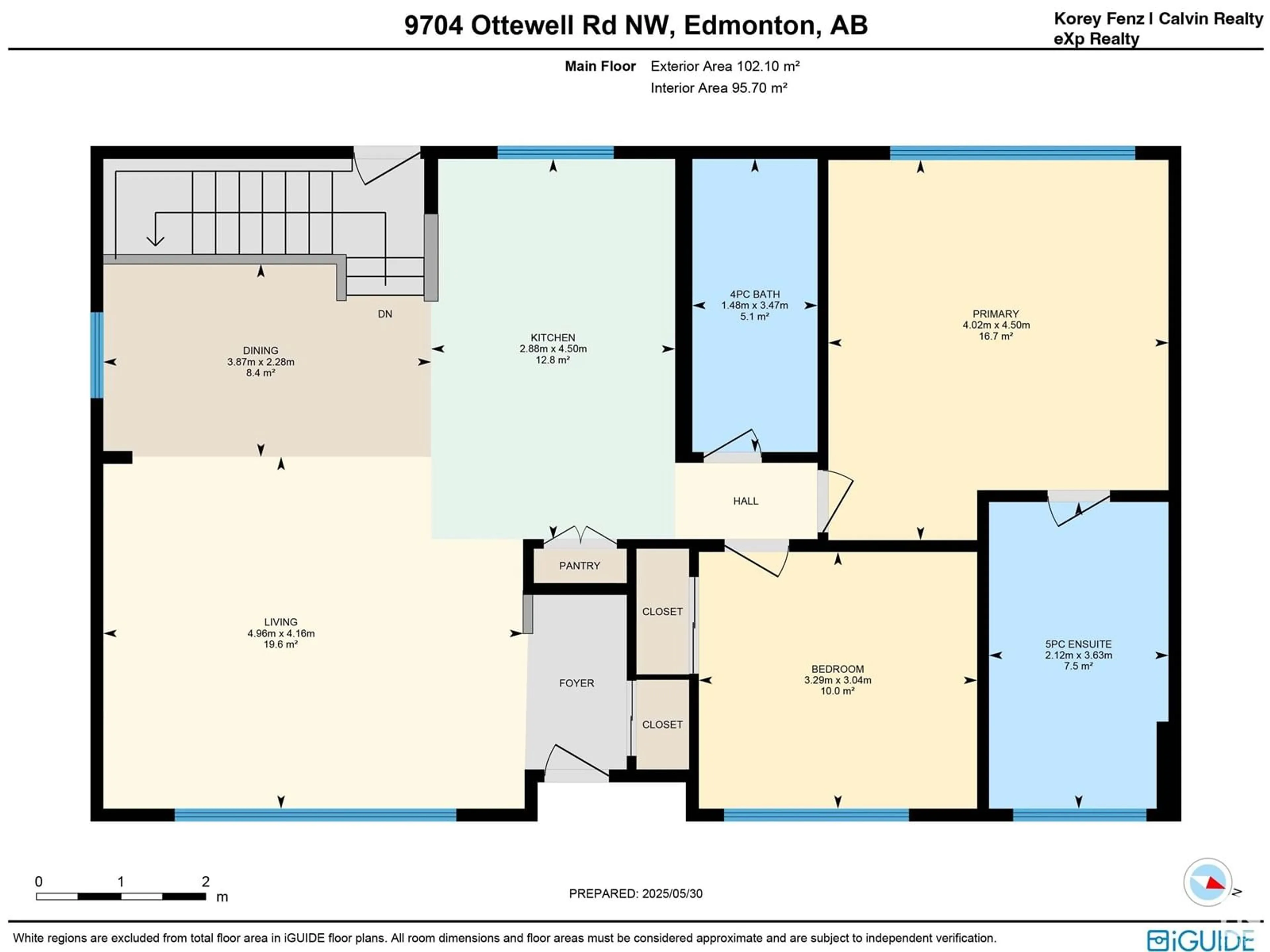 Floor plan for 9704 OTTEWELL RD, Edmonton Alberta T6B2E7