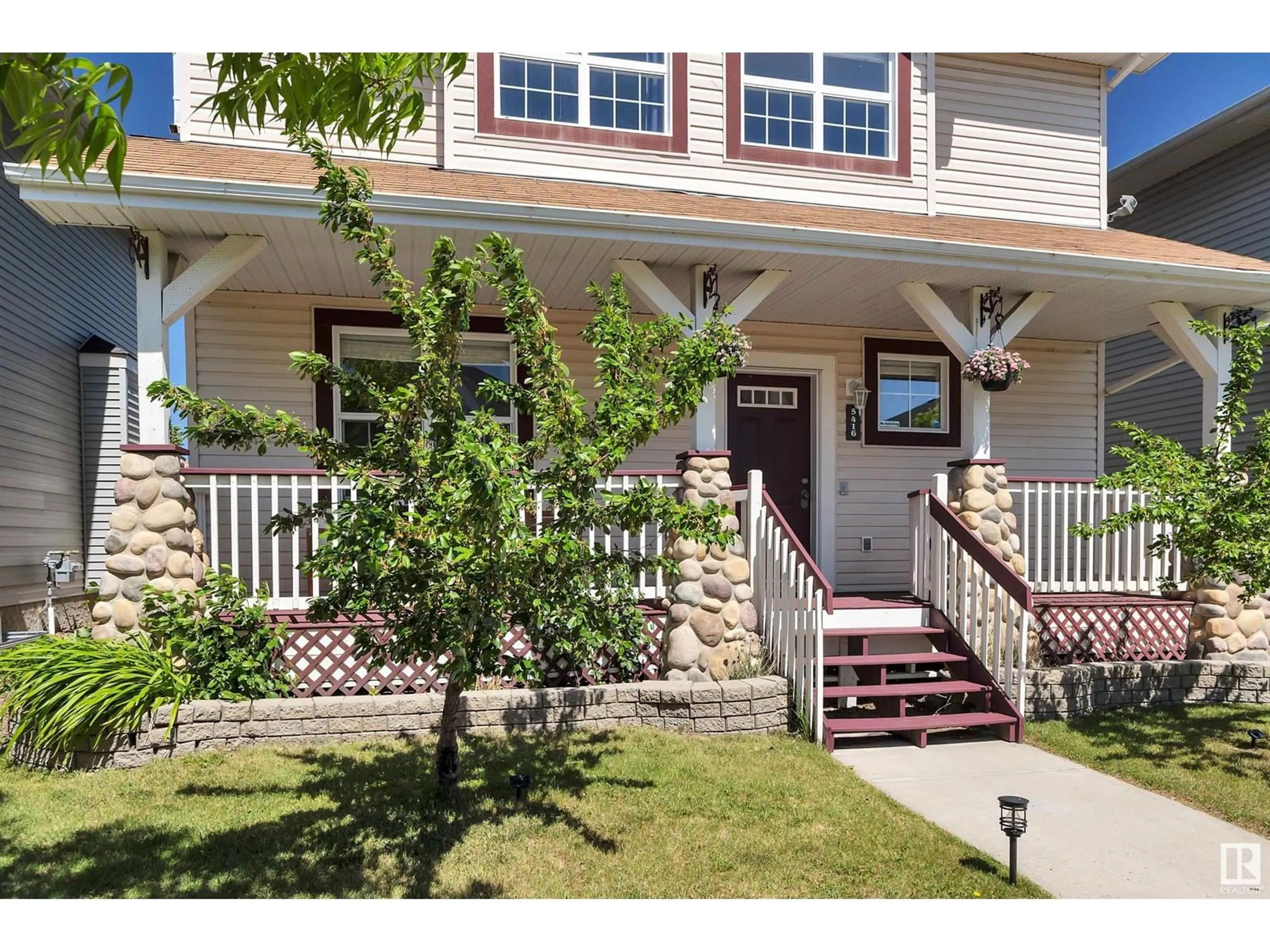 Home with vinyl exterior material, street for 5416 THIBAULT WD, Edmonton Alberta T6R3J1