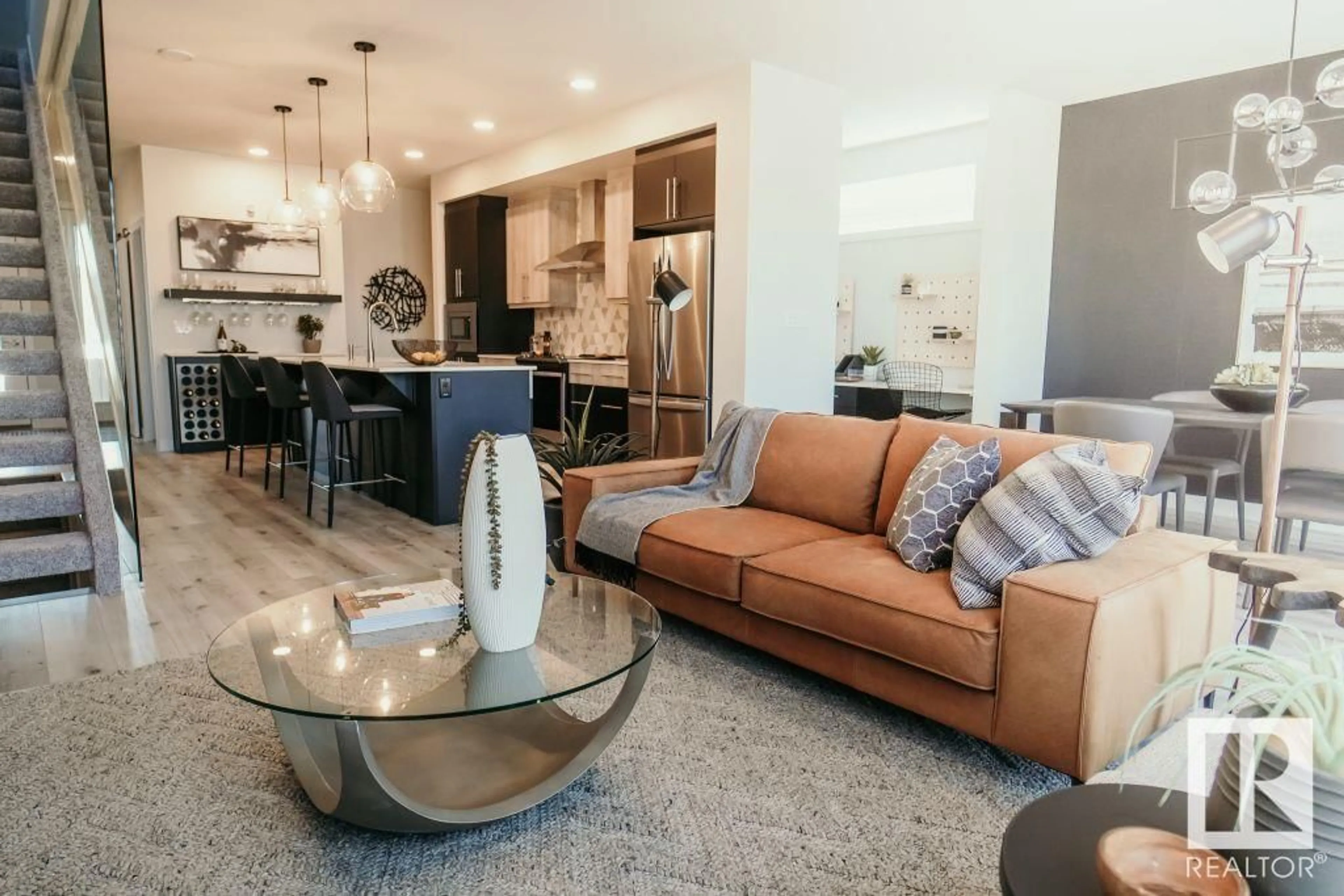 Living room with furniture, unknown for 56 RIVERHILL CR, St. Albert Alberta T8N7X4