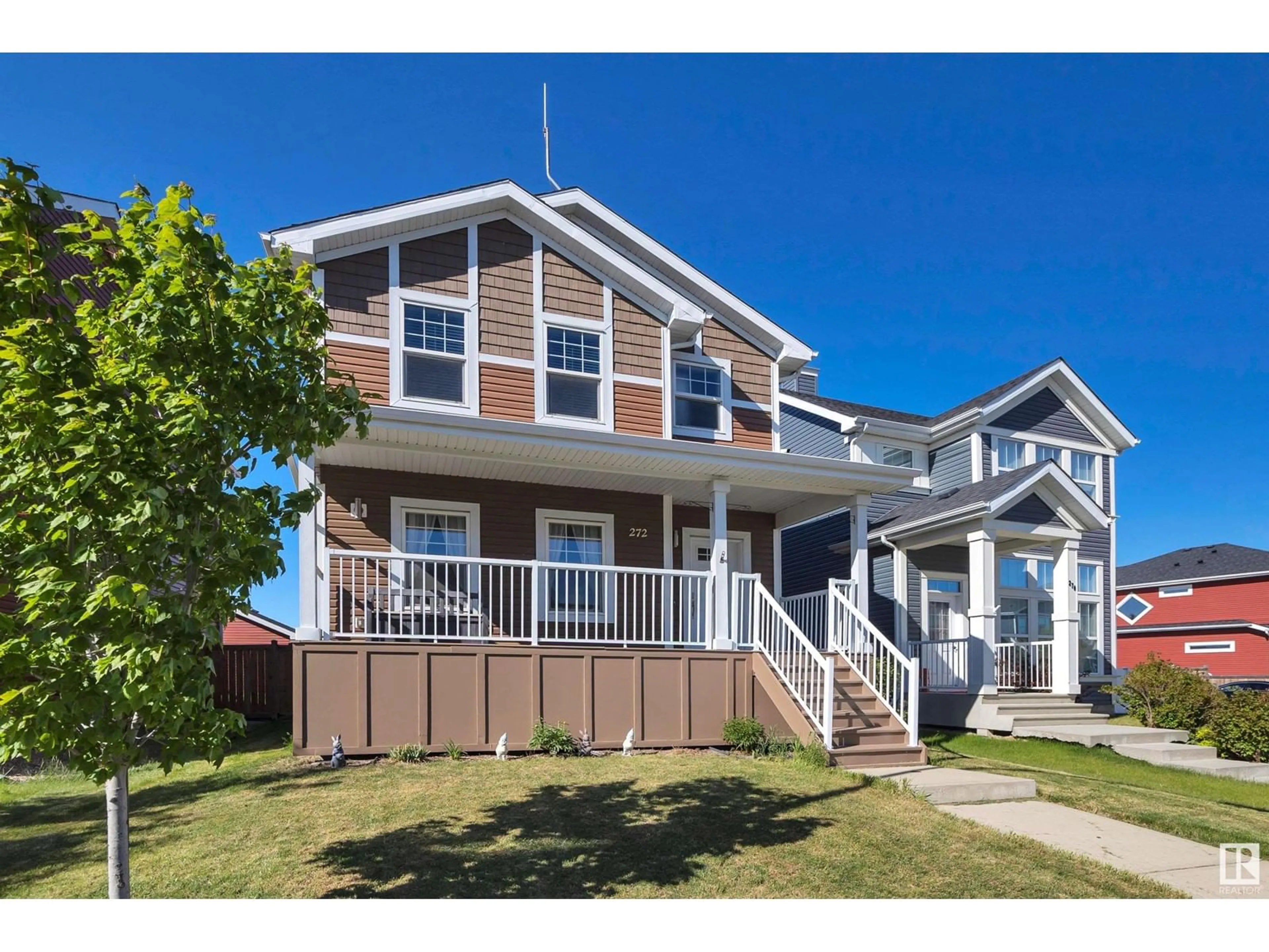 Home with vinyl exterior material, street for 272 STURTZ BN, Leduc Alberta T9E0X4