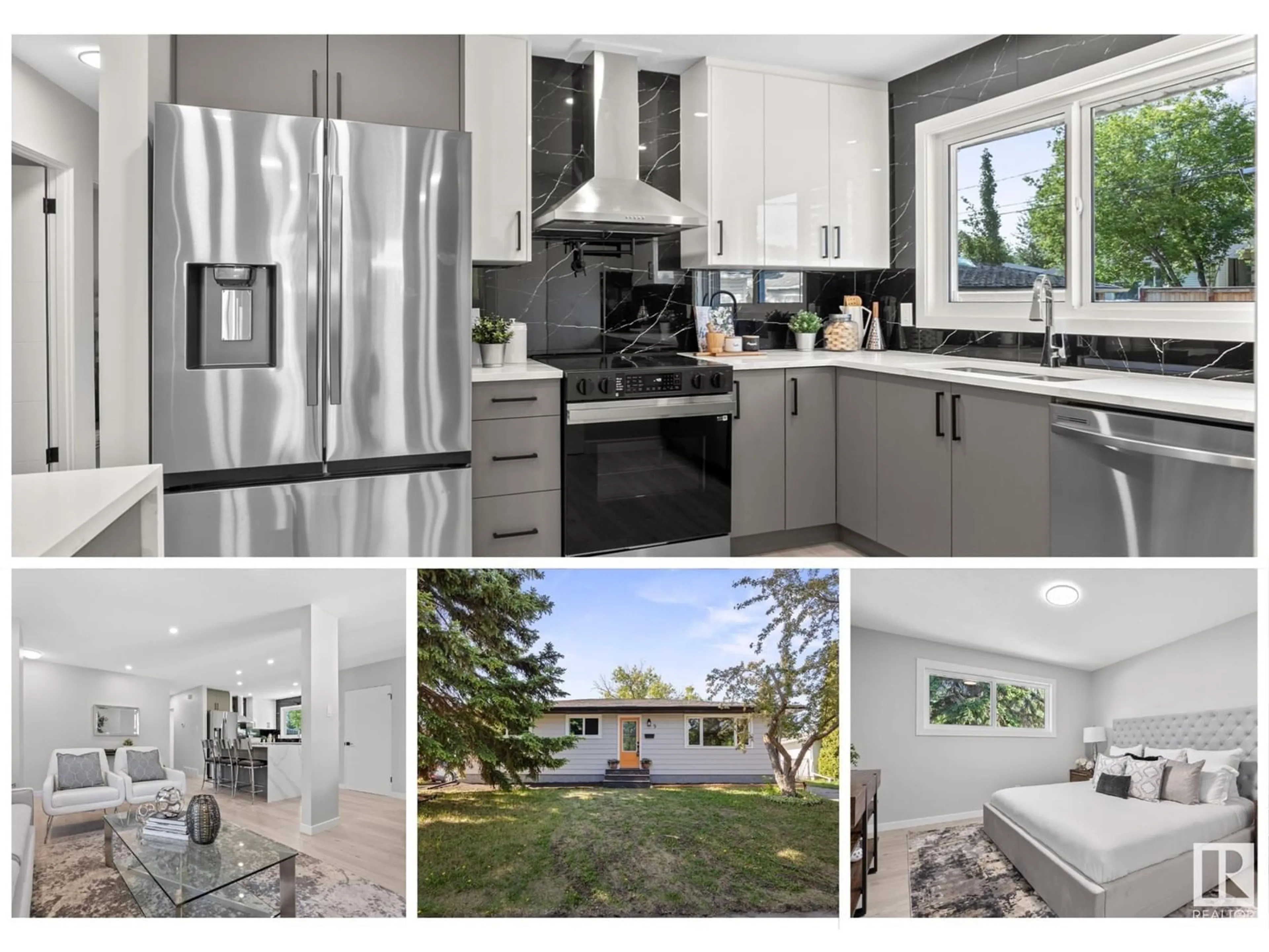 Open concept kitchen, ceramic/tile floor for 9 GAINSBOROUGH AV, St. Albert Alberta T8N0W3