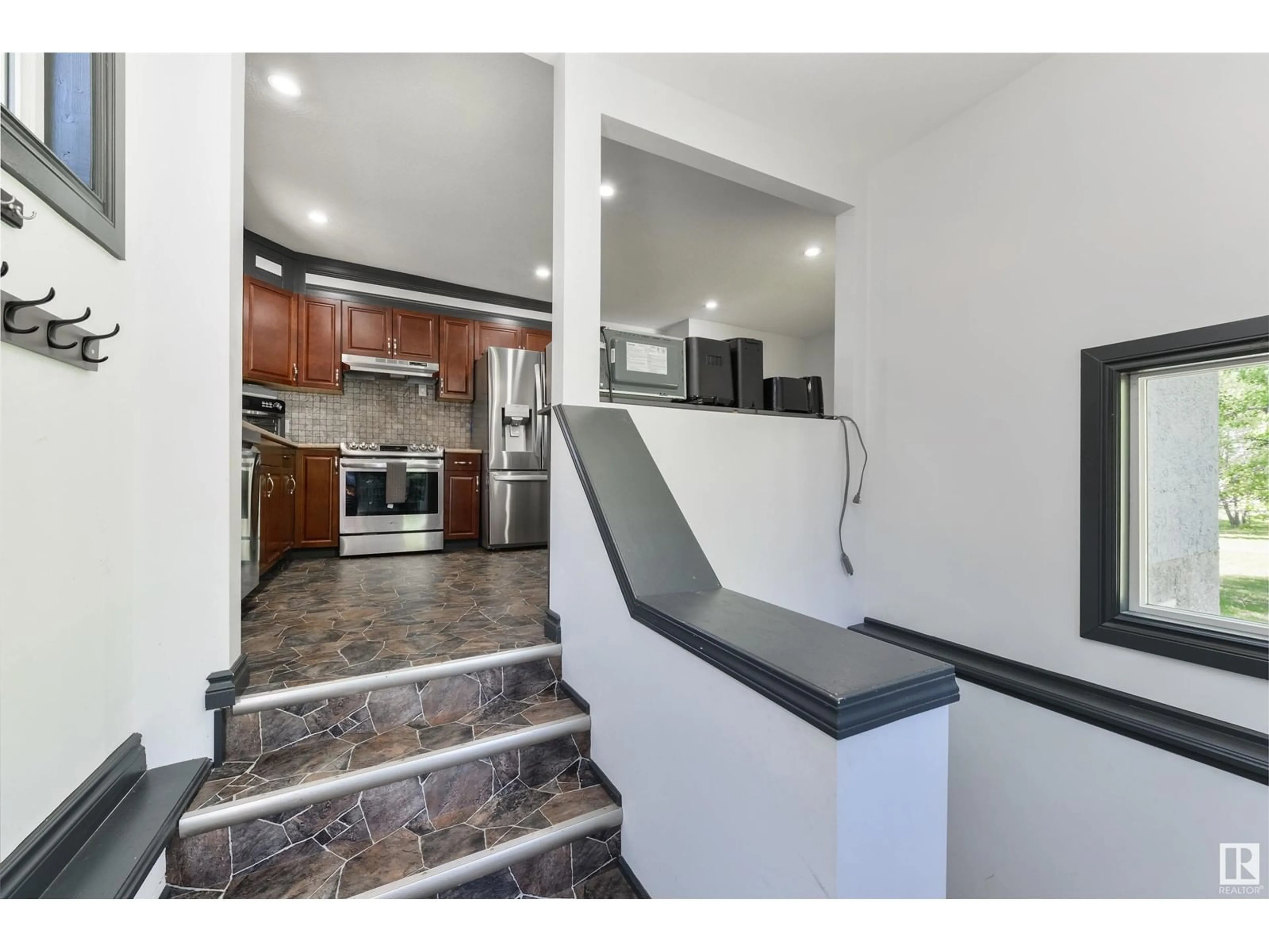 Open concept kitchen, ceramic/tile floor for 6130 HGHWAY 16, Rural Parkland County Alberta T0E0W0