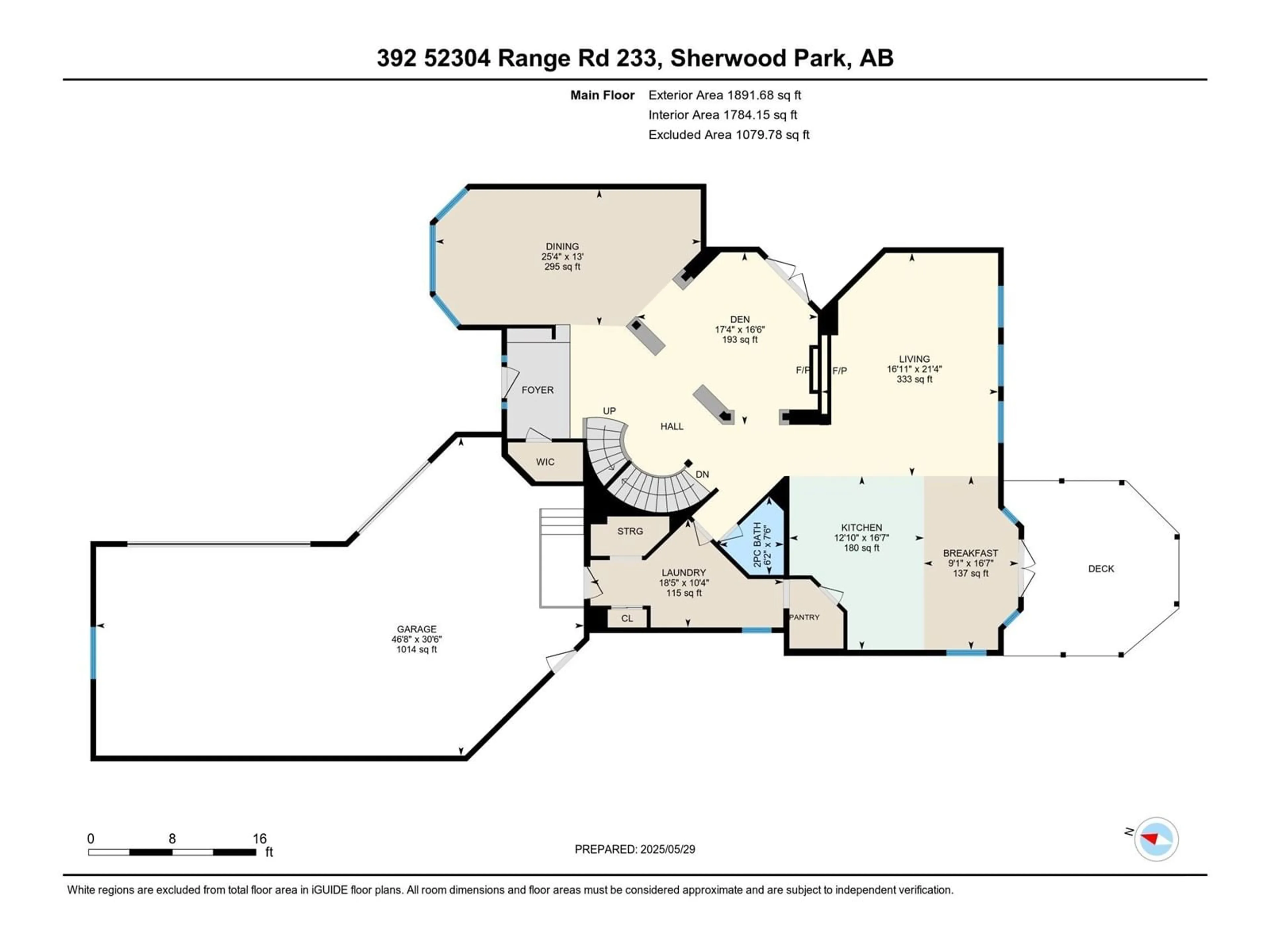 Floor plan for 392 RGE ROAD 233 RGE ROAD, Rural Strathcona County Alberta T8B1C9