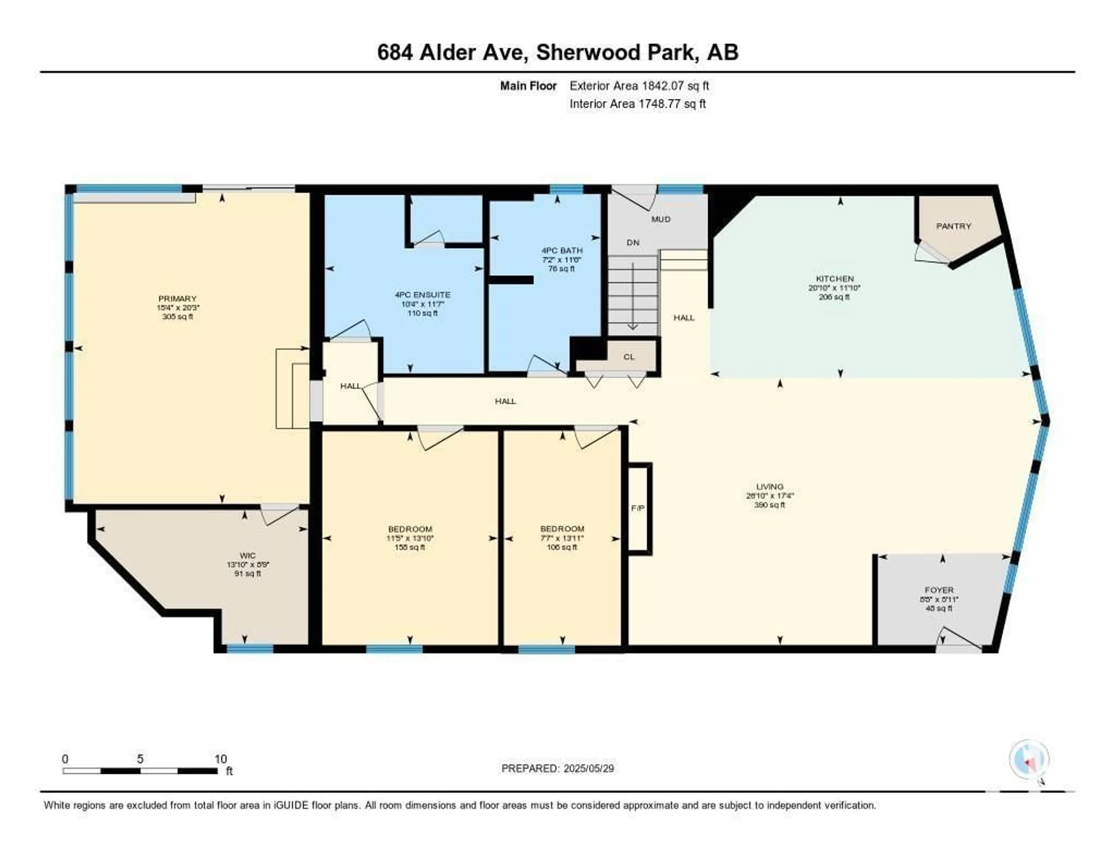 Floor plan for 684 ALDER AV, Sherwood Park Alberta T8A1T5