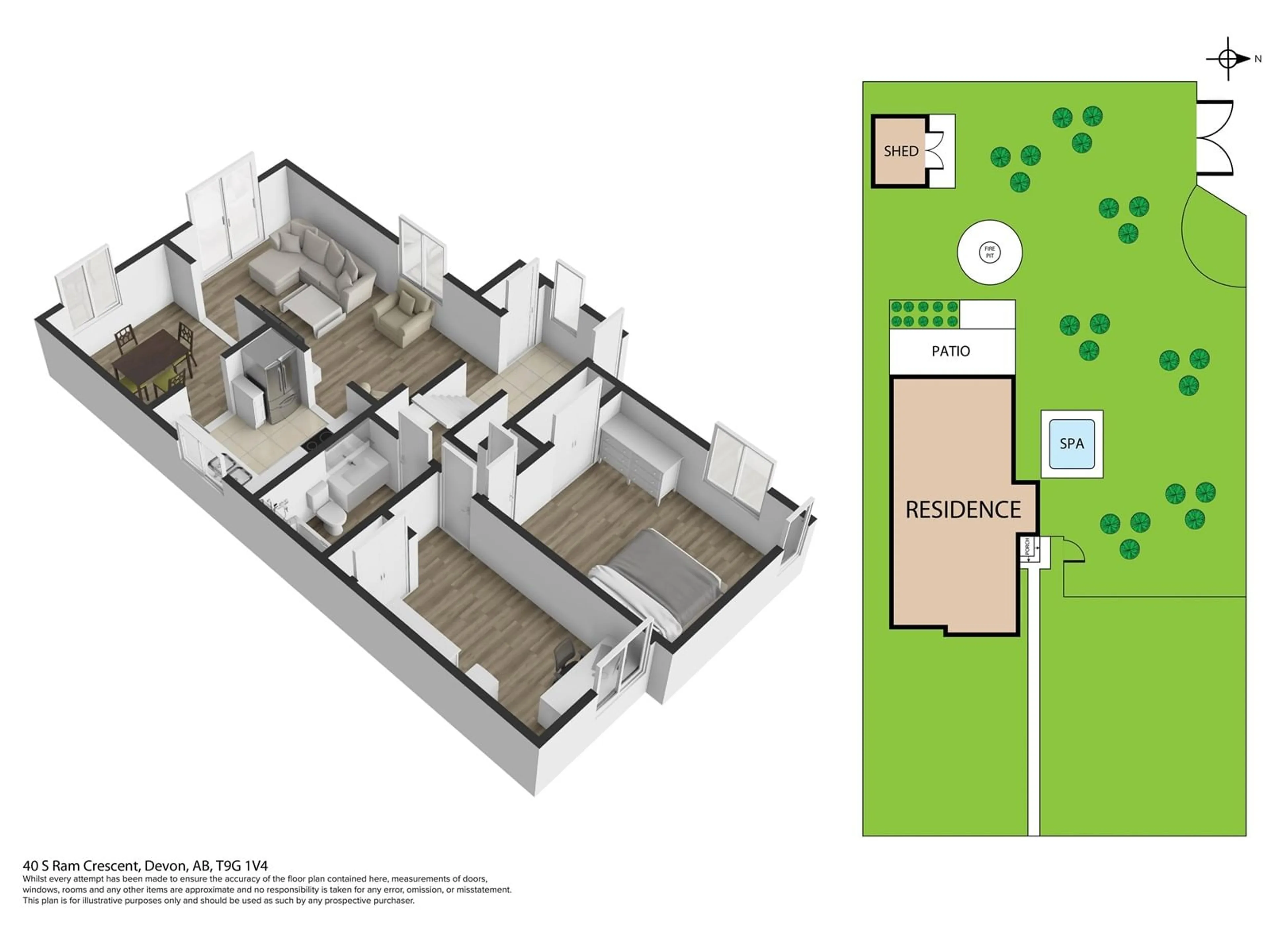 Floor plan for 40 SOUTH RAM CR, Devon Alberta T9G1V4
