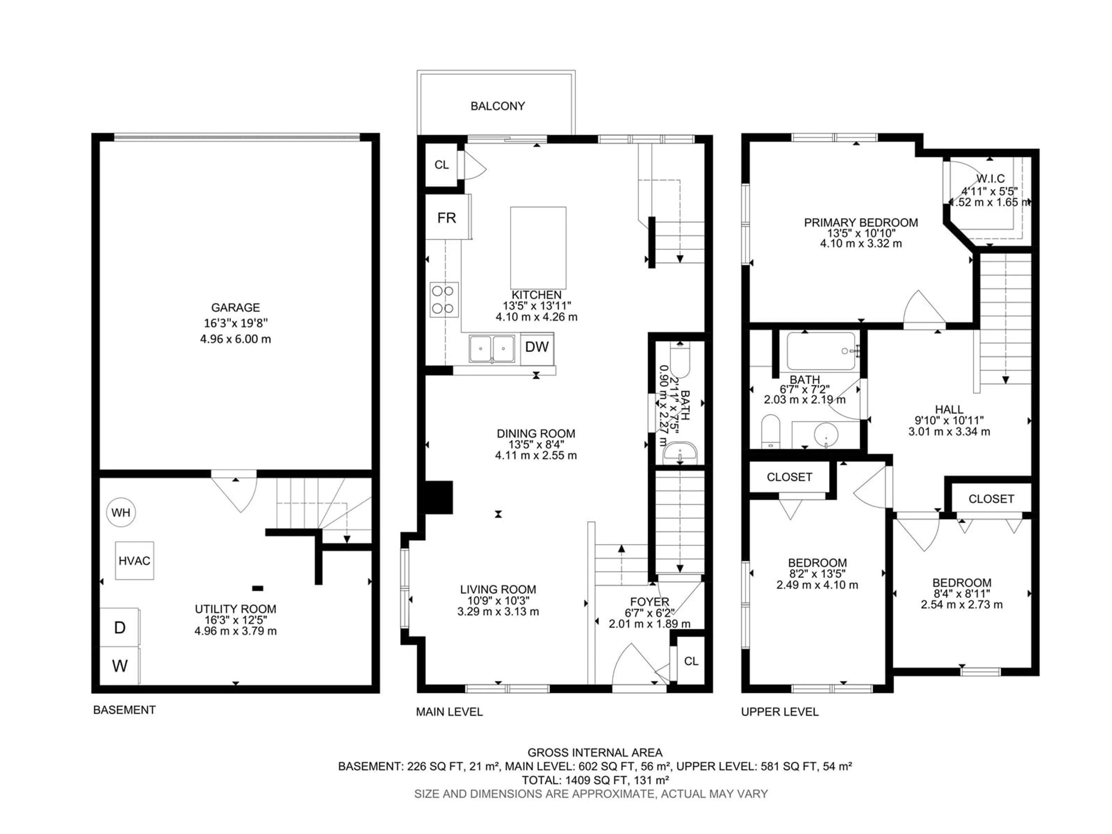 Floor plan for #6 - 3075 TRELLE CR, Edmonton Alberta T6R3V5