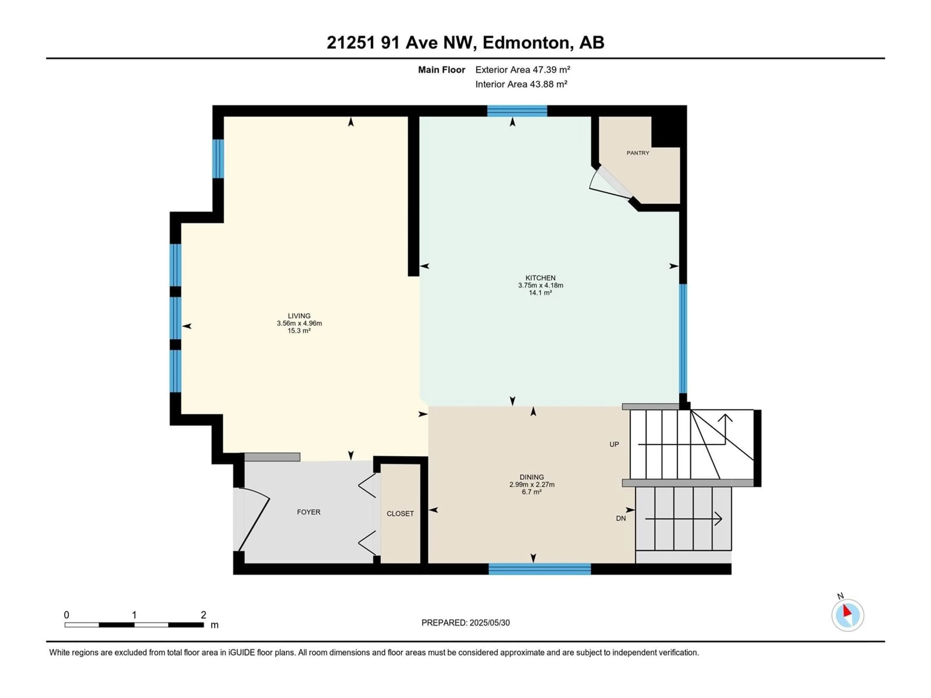 Floor plan for 21251 91 AV, Edmonton Alberta T5T0N4