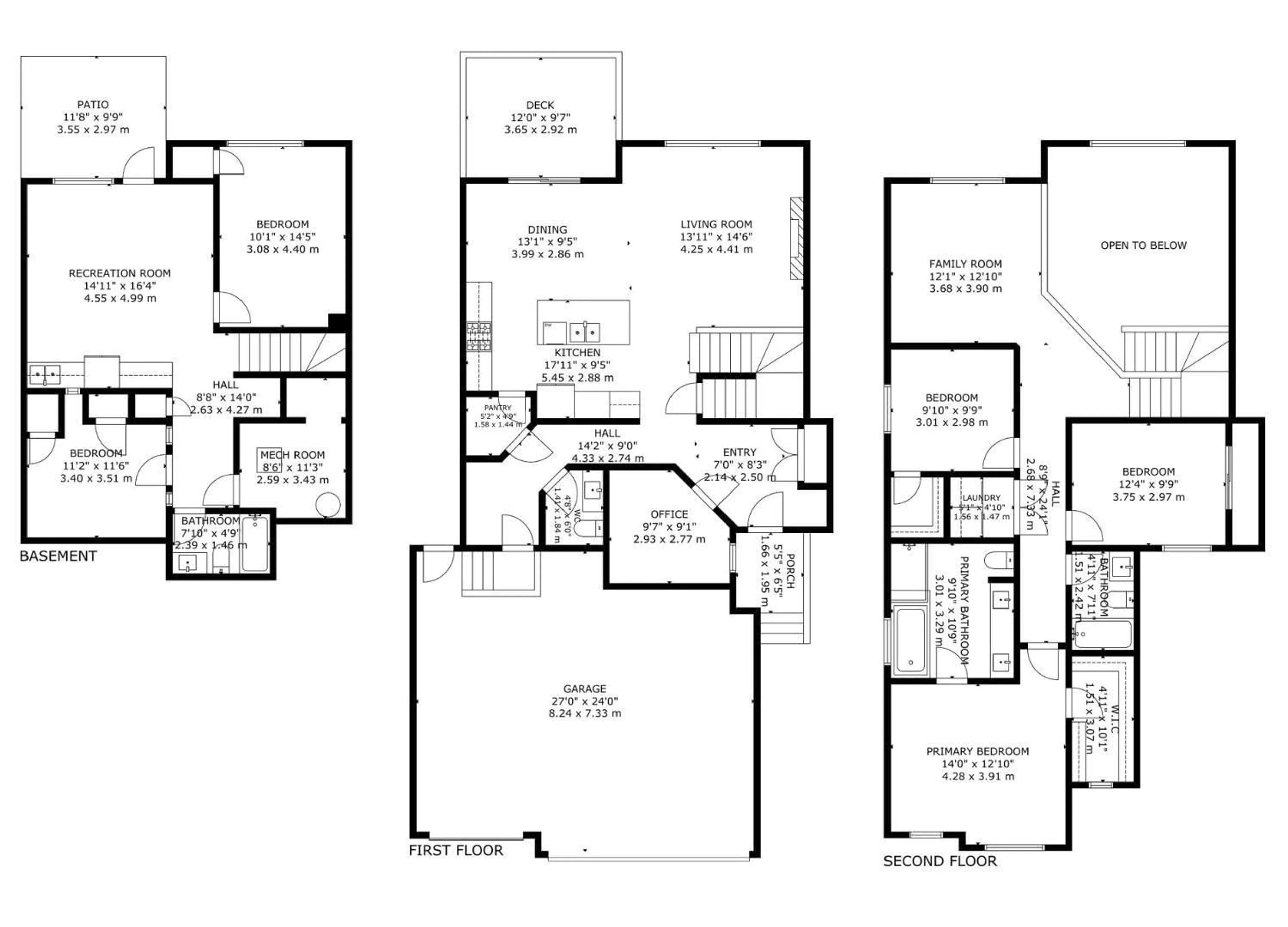 Floor plan for 82 MEADOWLAND WY, Spruce Grove Alberta T7X0S4
