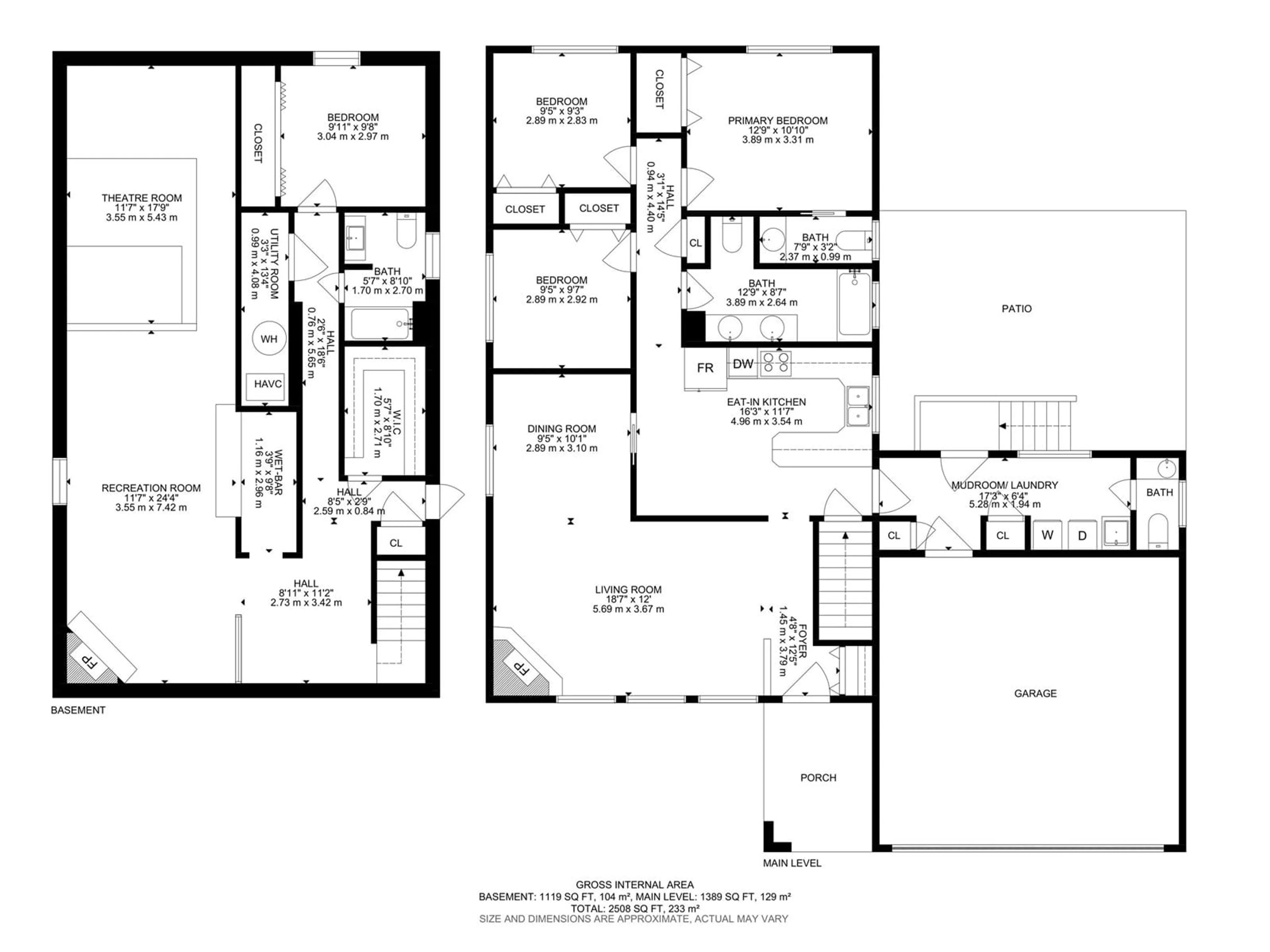 Floor plan for 11408 159 AV, Edmonton Alberta T5X2K6