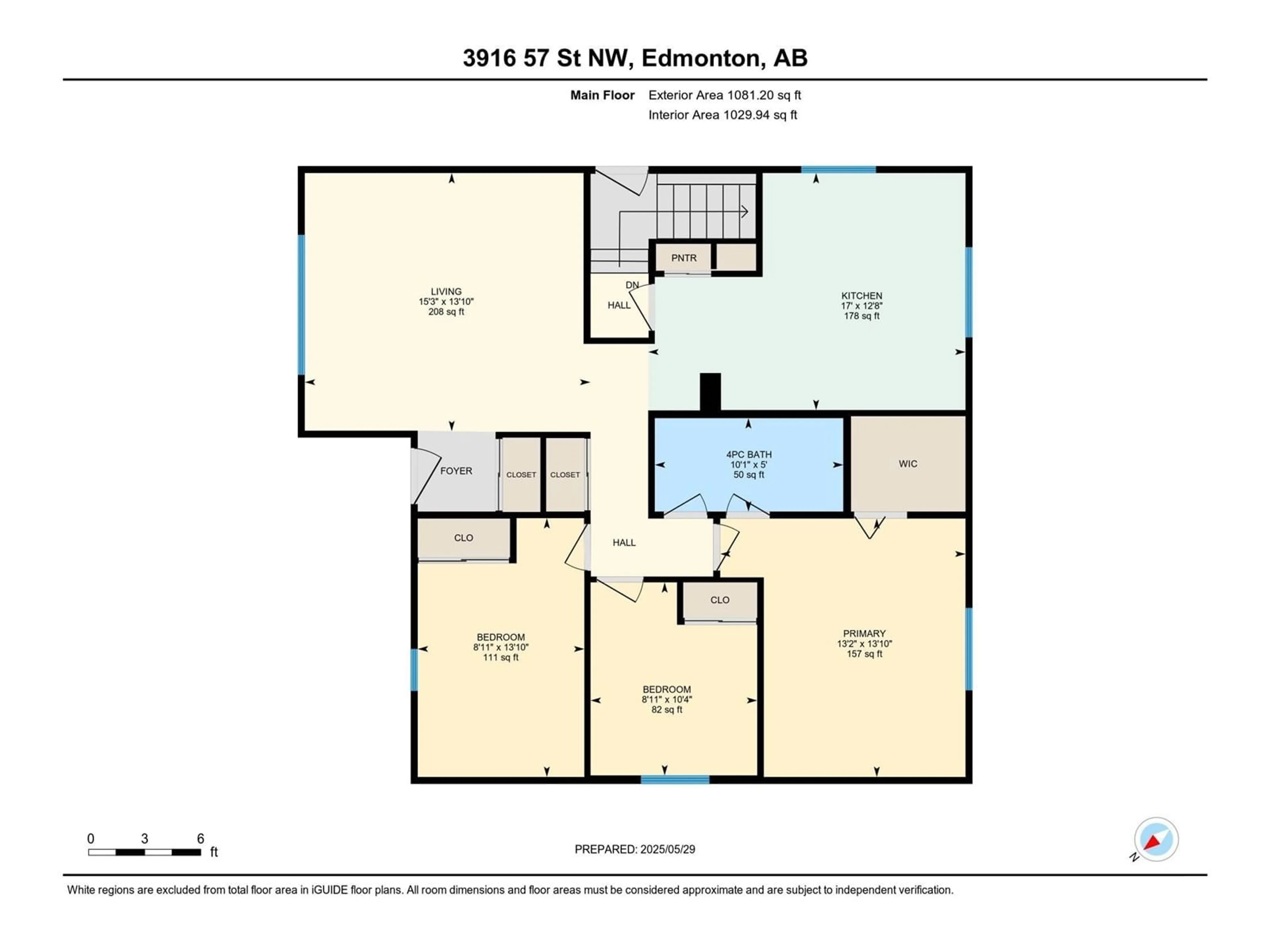 Floor plan for 3916 57 ST, Edmonton Alberta T6L1B6