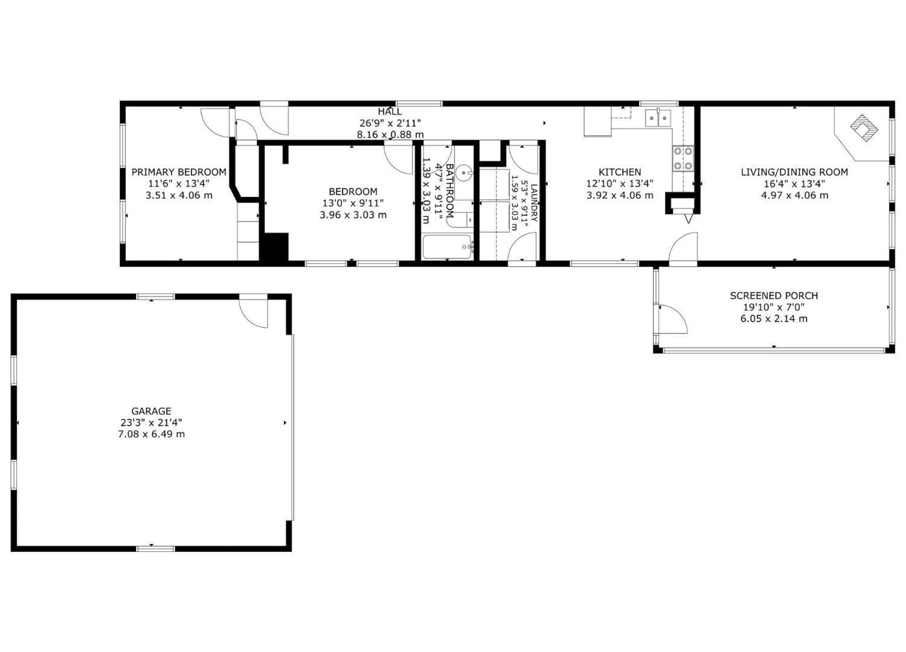 Floor plan for 12 54207 RGE ROAD 25, Rural Lac Ste. Anne County Alberta T0E1V0