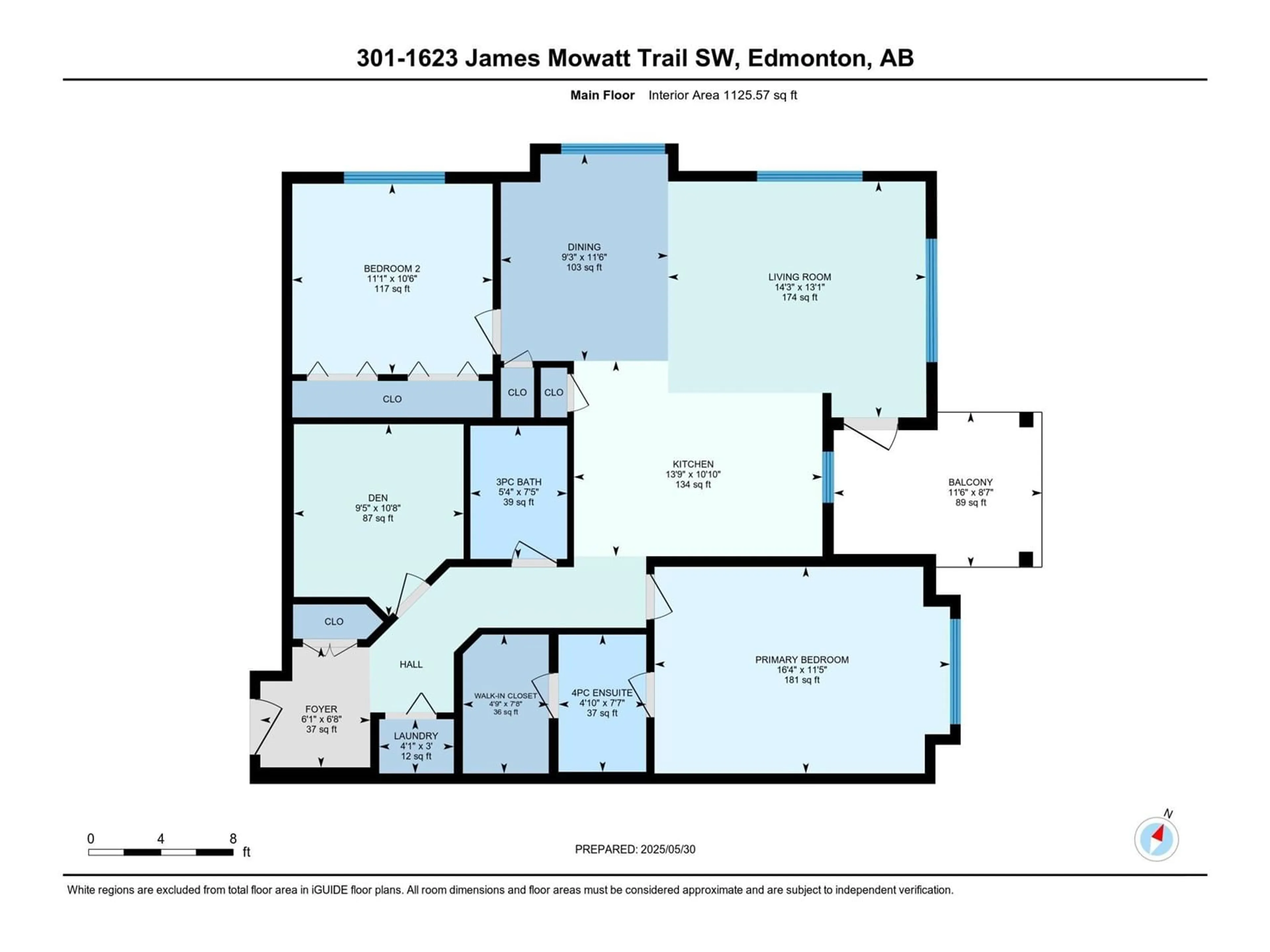 Floor plan for #301 - 1623 JAMES MOWATT TR, Edmonton Alberta T6W0J7