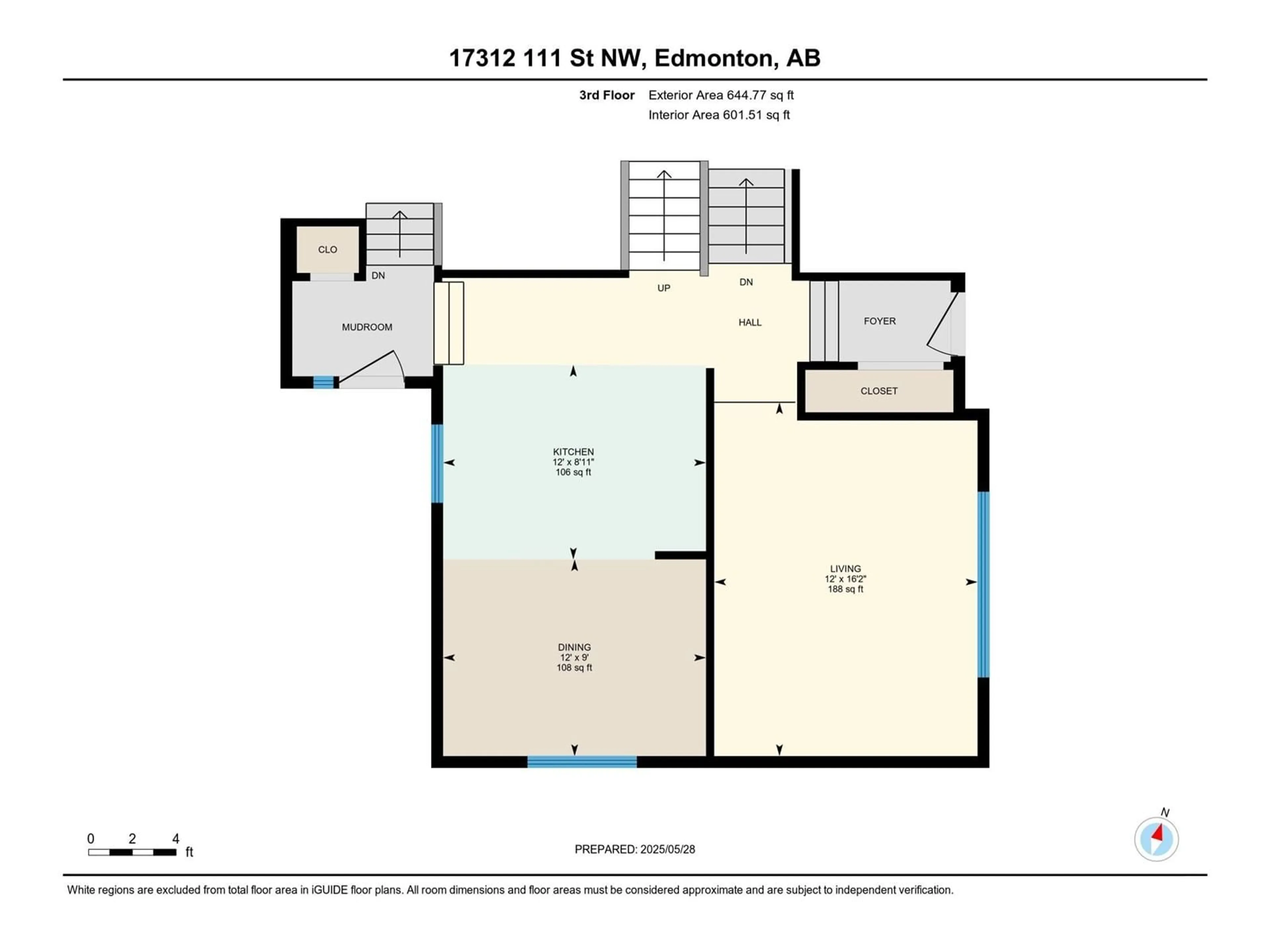 Floor plan for 17312 111 ST, Edmonton Alberta T5X3J8