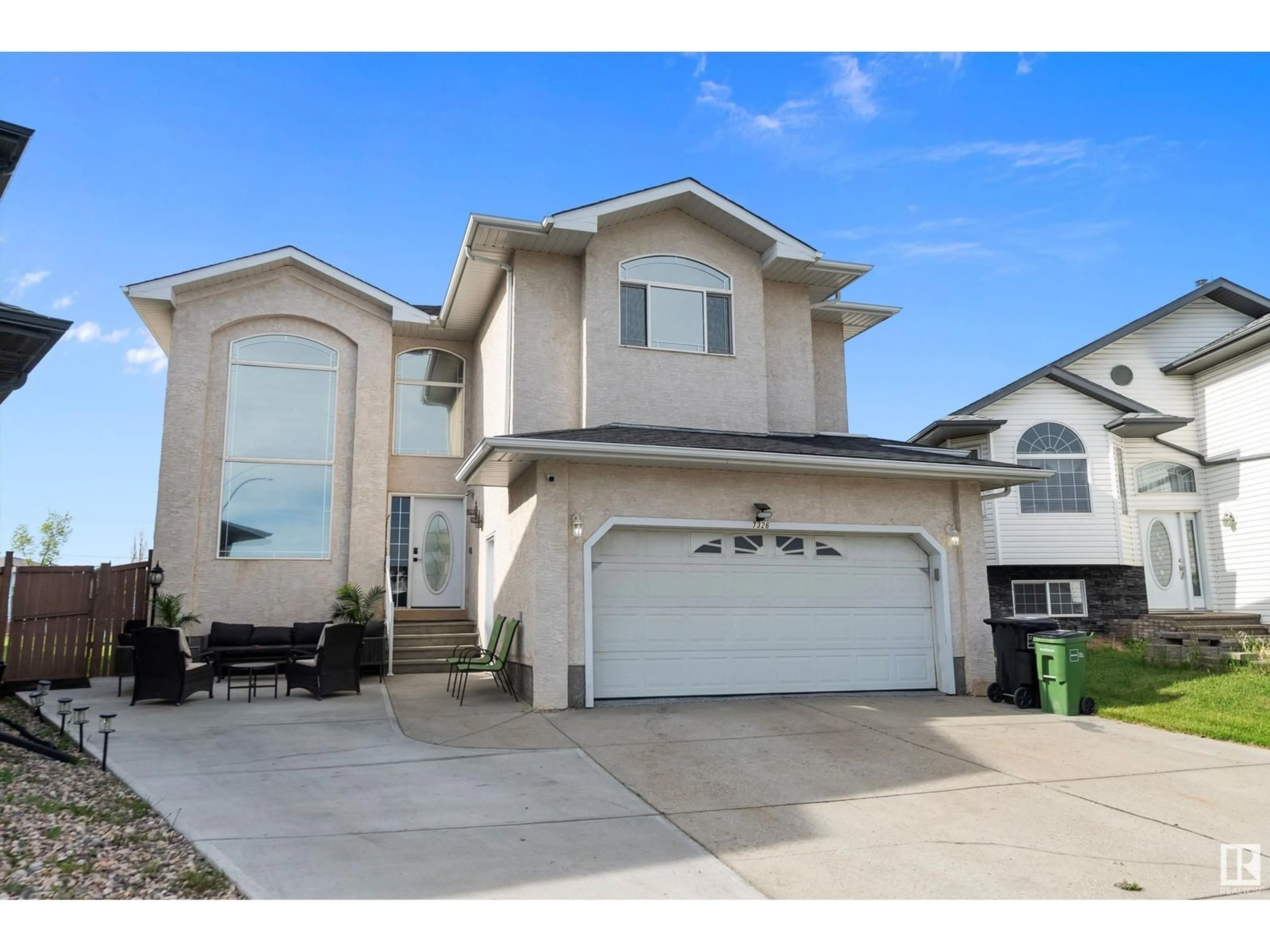 Home with vinyl exterior material, street for 7326 166A AV, Edmonton Alberta T5Z3Y1