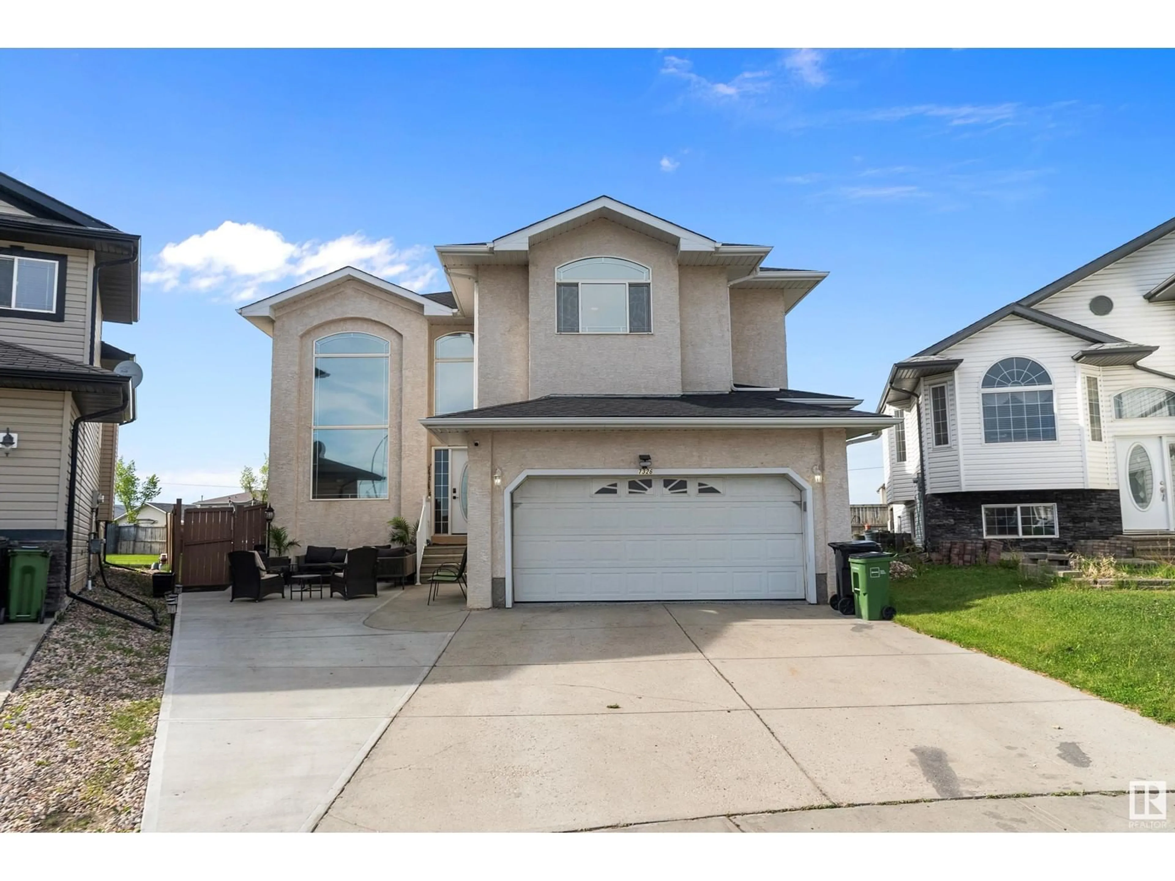 Home with vinyl exterior material, street for 7326 166A AV, Edmonton Alberta T5Z3Y1
