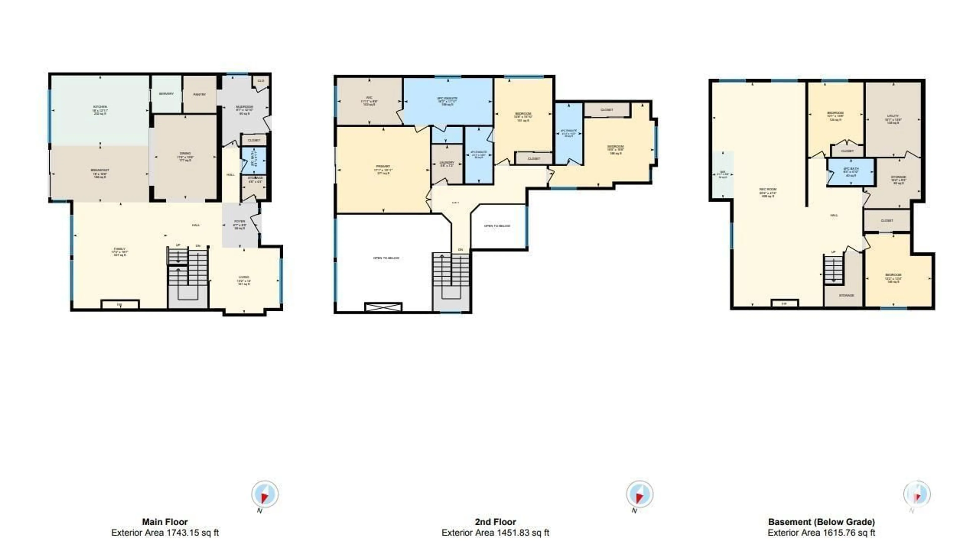 Floor plan for NW - 7311 MAY CM, Edmonton Alberta T6R0V7
