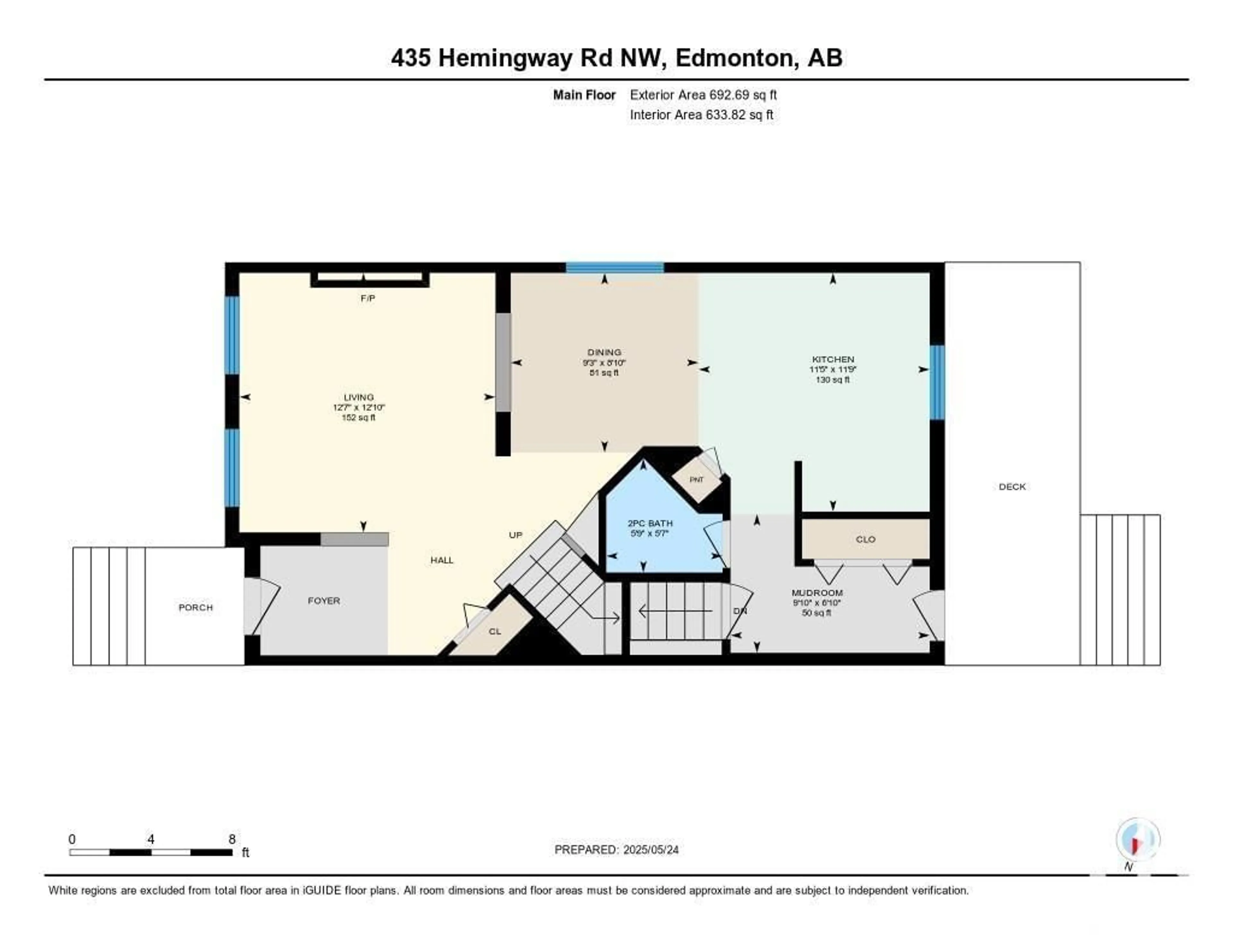 Floor plan for 435 HEMINGWAY RD, Edmonton Alberta T6M0J8