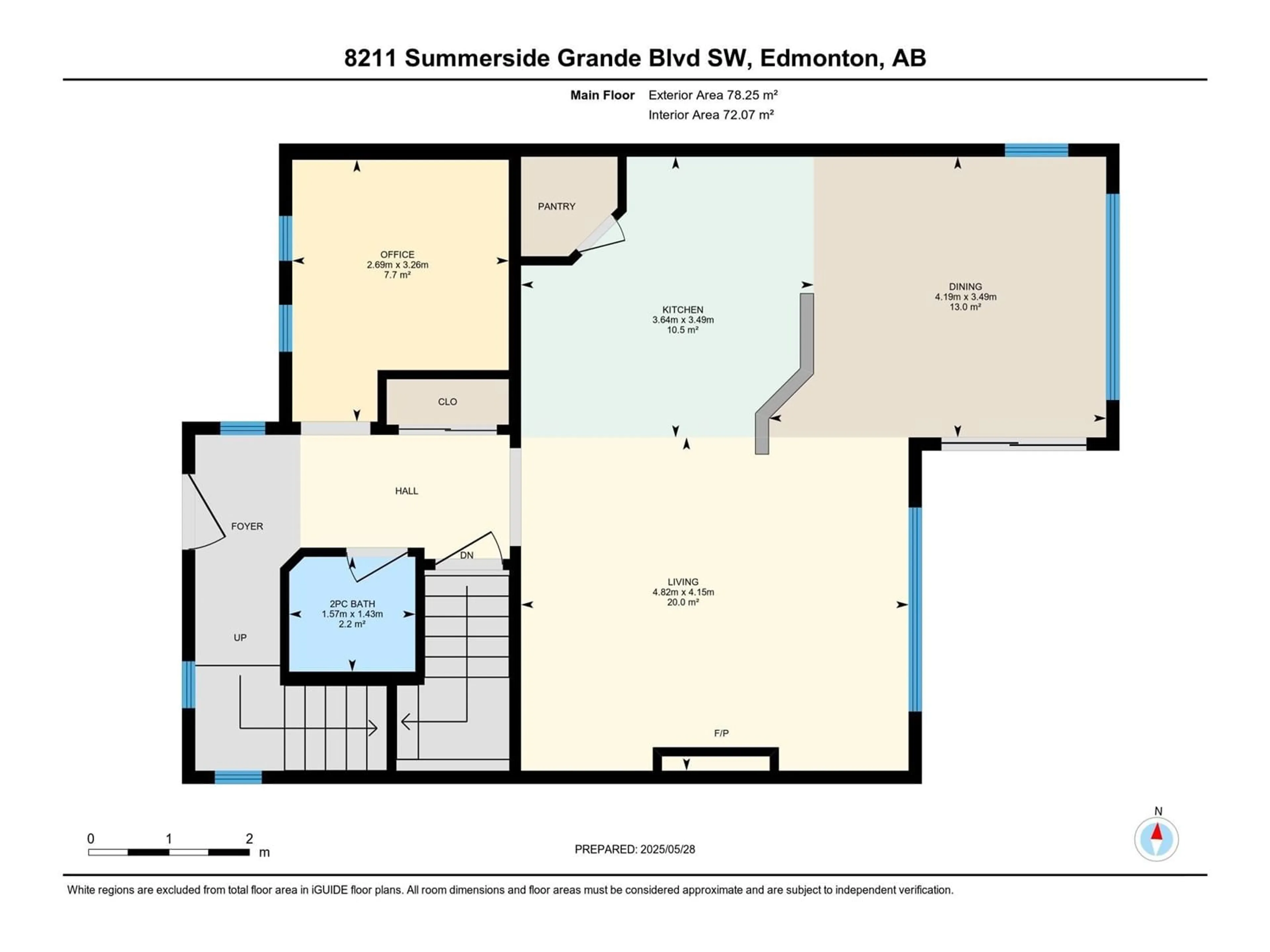 Floor plan for 8211 SUMMERSIDE GRANDE BV, Edmonton Alberta T6X0J2