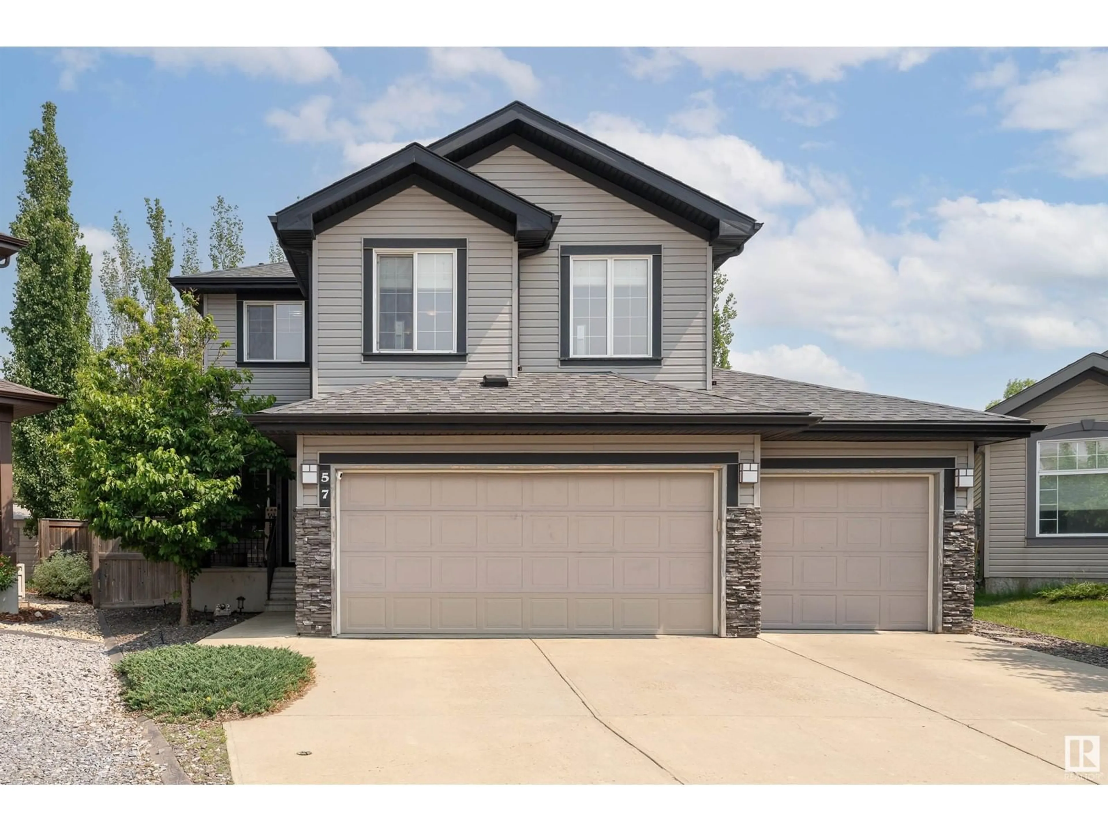 Home with brick exterior material, street for 57 WHISTLER PL, Fort Saskatchewan Alberta T8L0B6