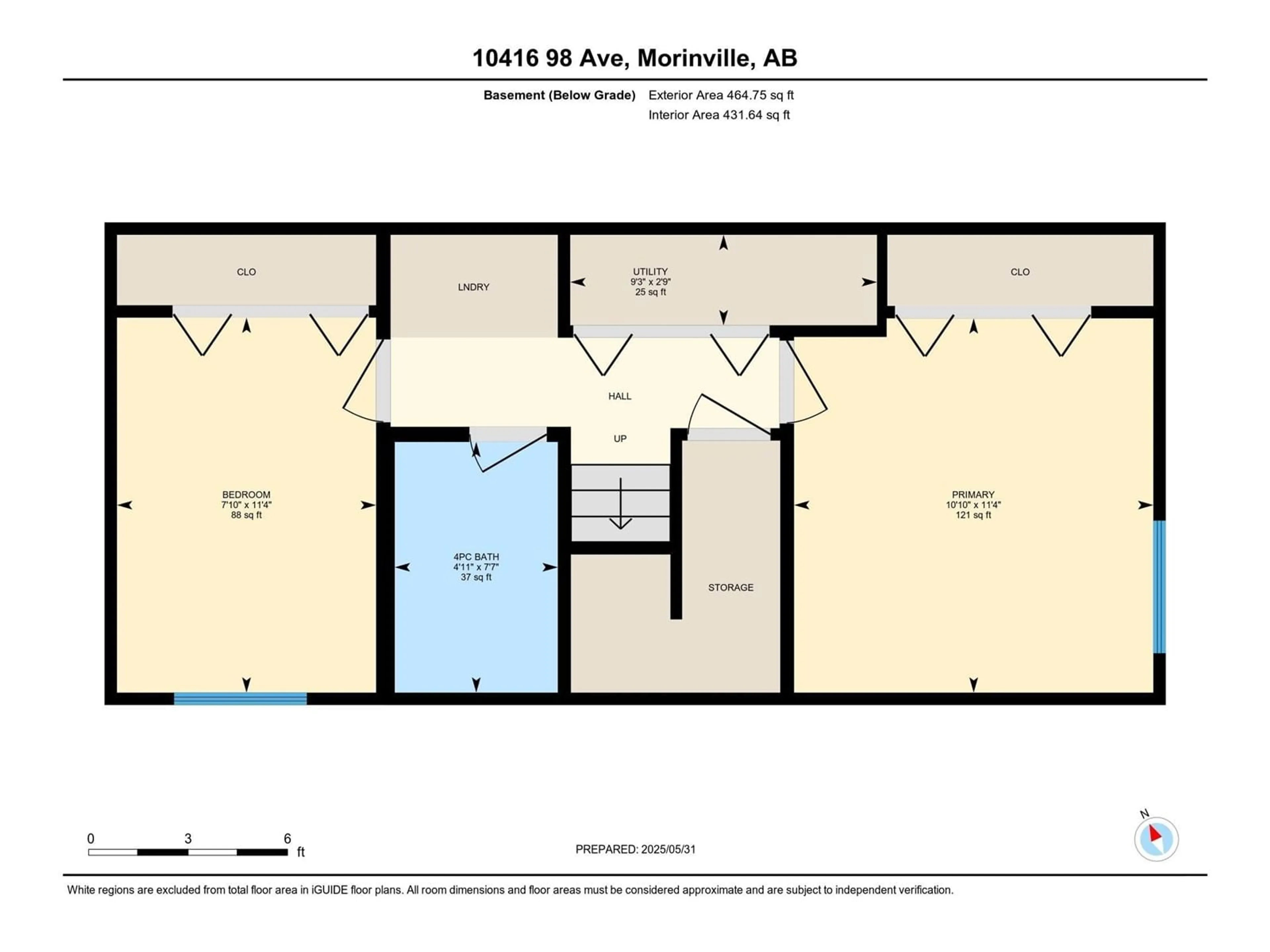 Floor plan for 10416 98 AV, Morinville Alberta T8R1C8
