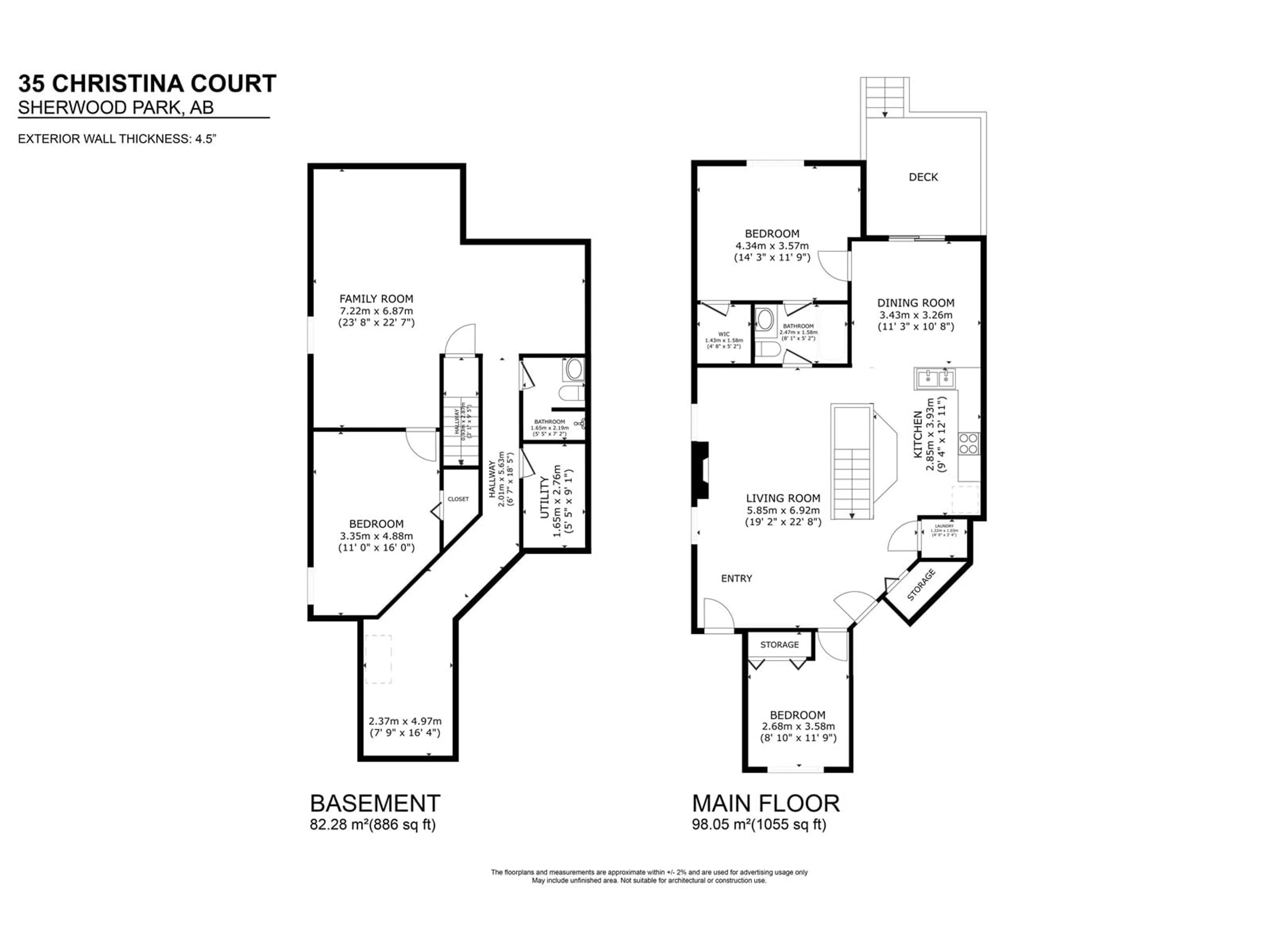 Floor plan for 35 CHRISTINA CT, Sherwood Park Alberta T8H2H4