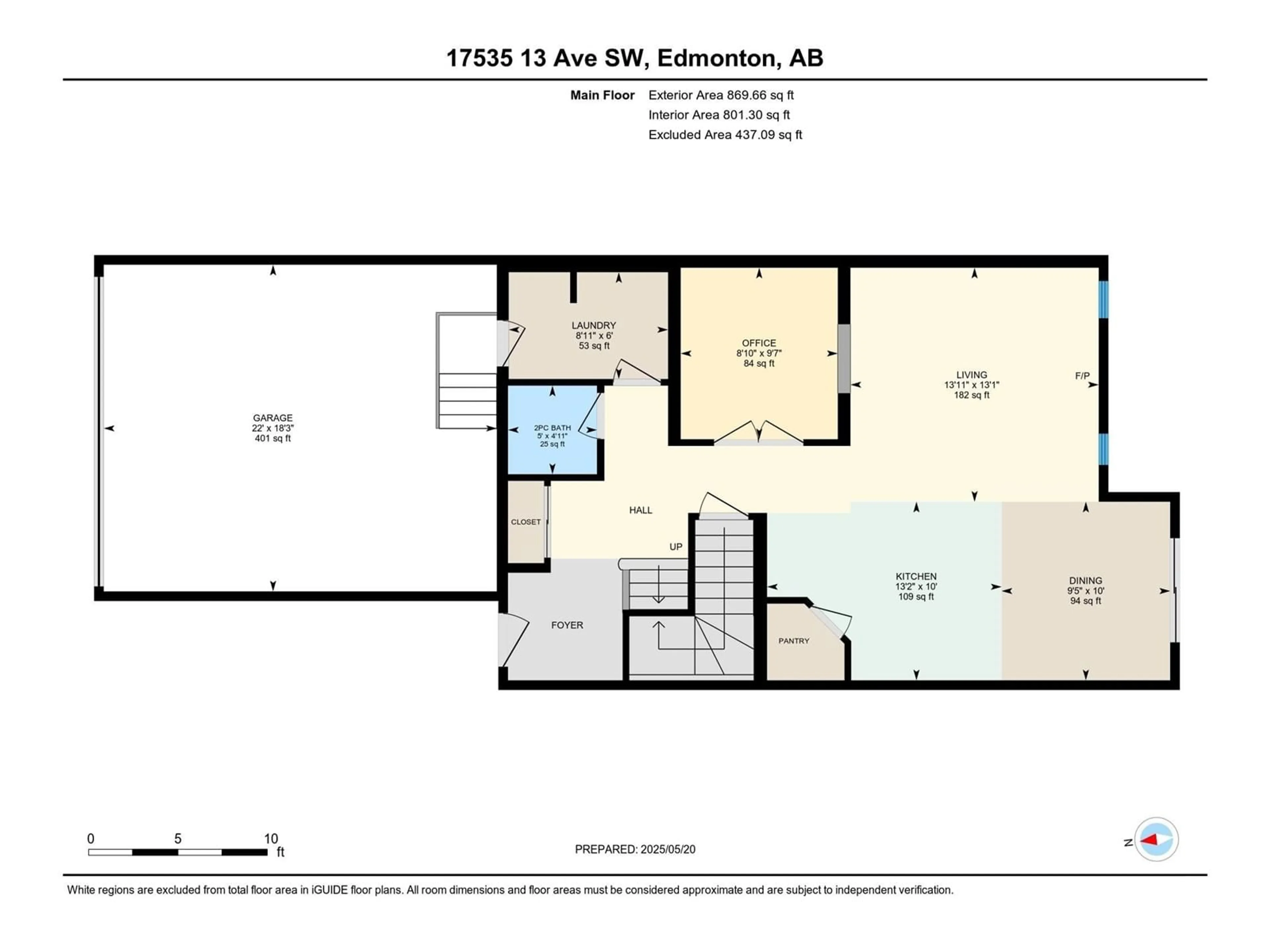 Floor plan for SW - 17535 13 AV, Edmonton Alberta T6W2J8