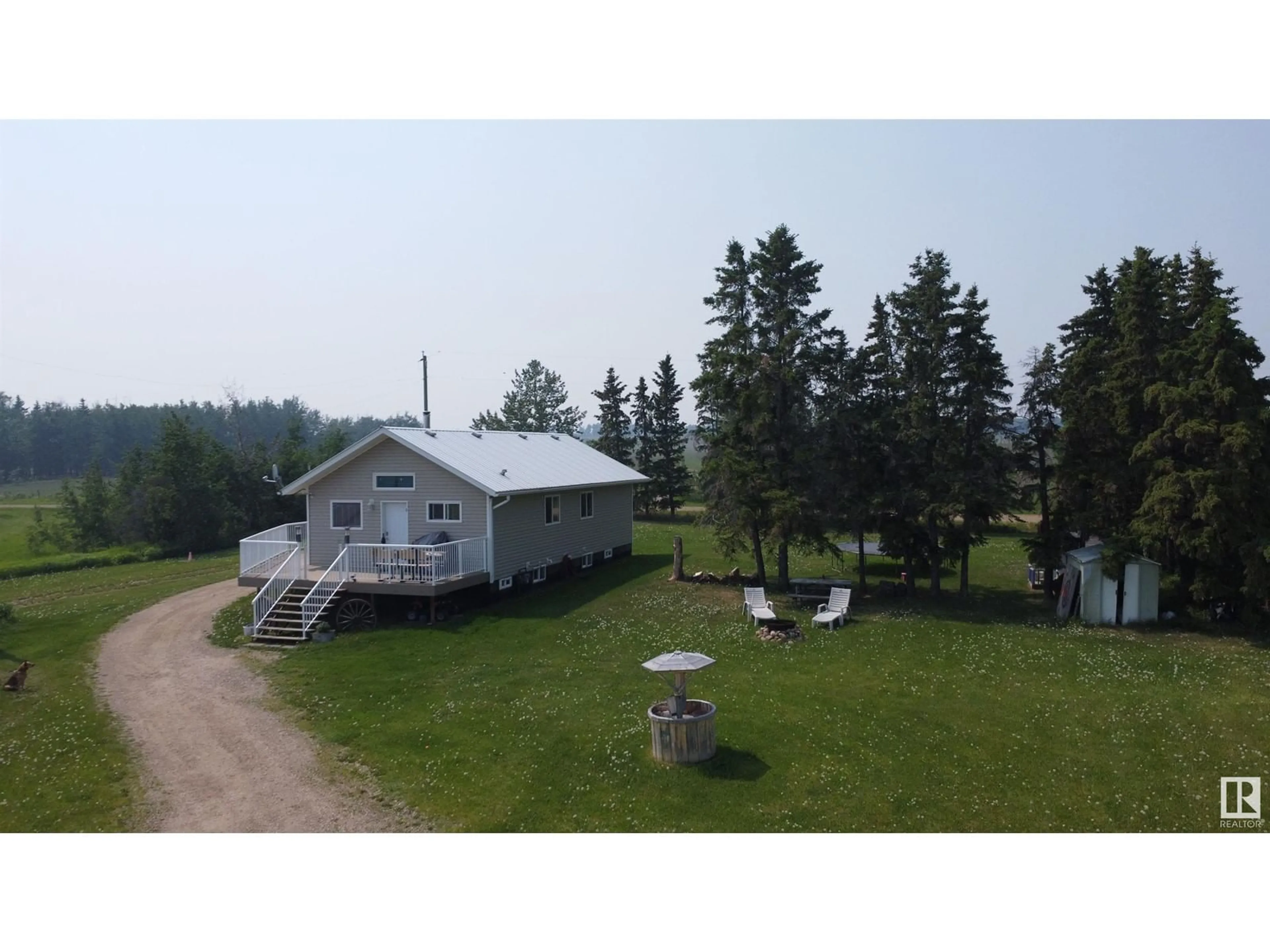 A pic from outside/outdoor area/front of a property/back of a property/a pic from drone, unknown for 58229 RG RD 272, Rural Westlock County Alberta T0G0H0