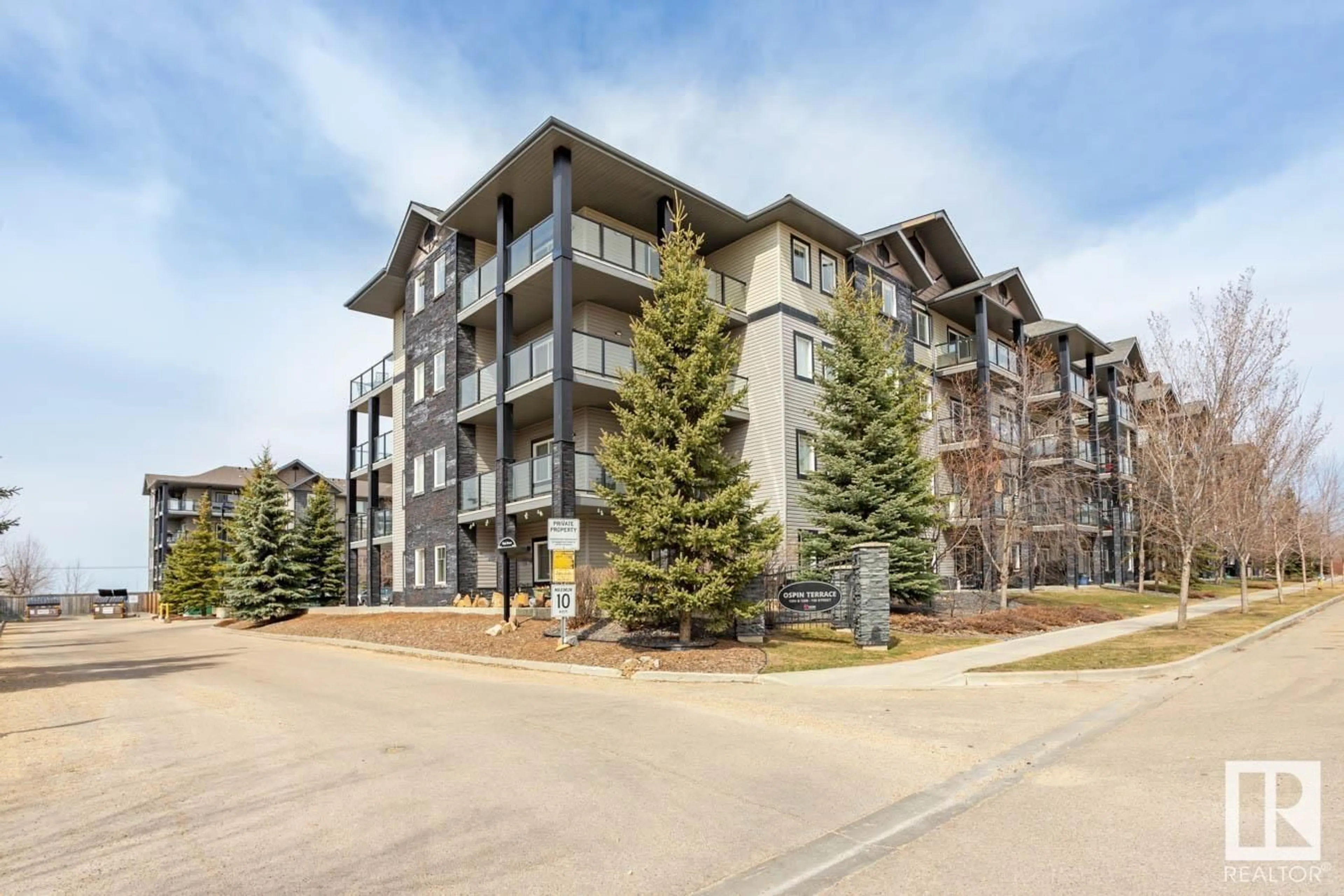 A pic from outside/outdoor area/front of a property/back of a property/a pic from drone, unknown for #216 - 1204 156 ST, Edmonton Alberta T6R0R6