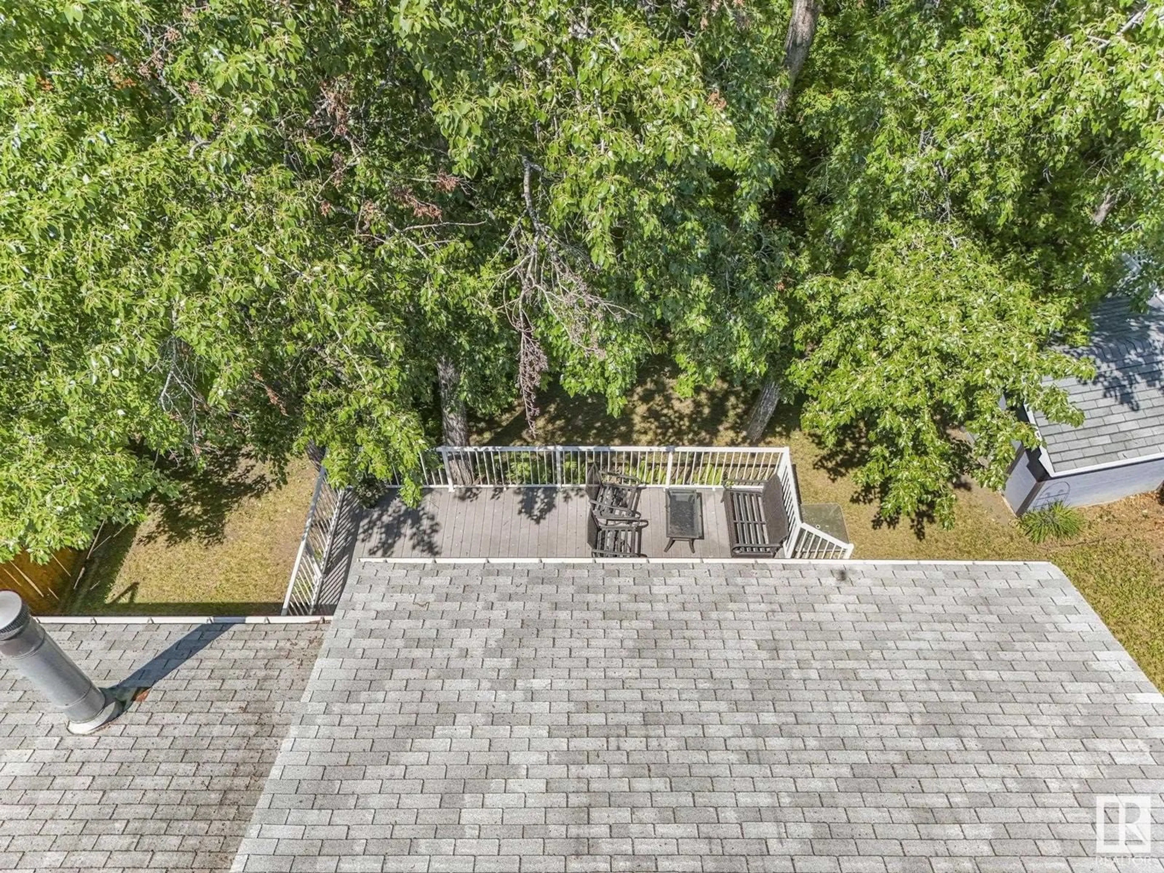 A pic from outside/outdoor area/front of a property/back of a property/a pic from drone, forest/trees view for #107 - 107 GRANDIN RD, St. Albert Alberta T8N6H7