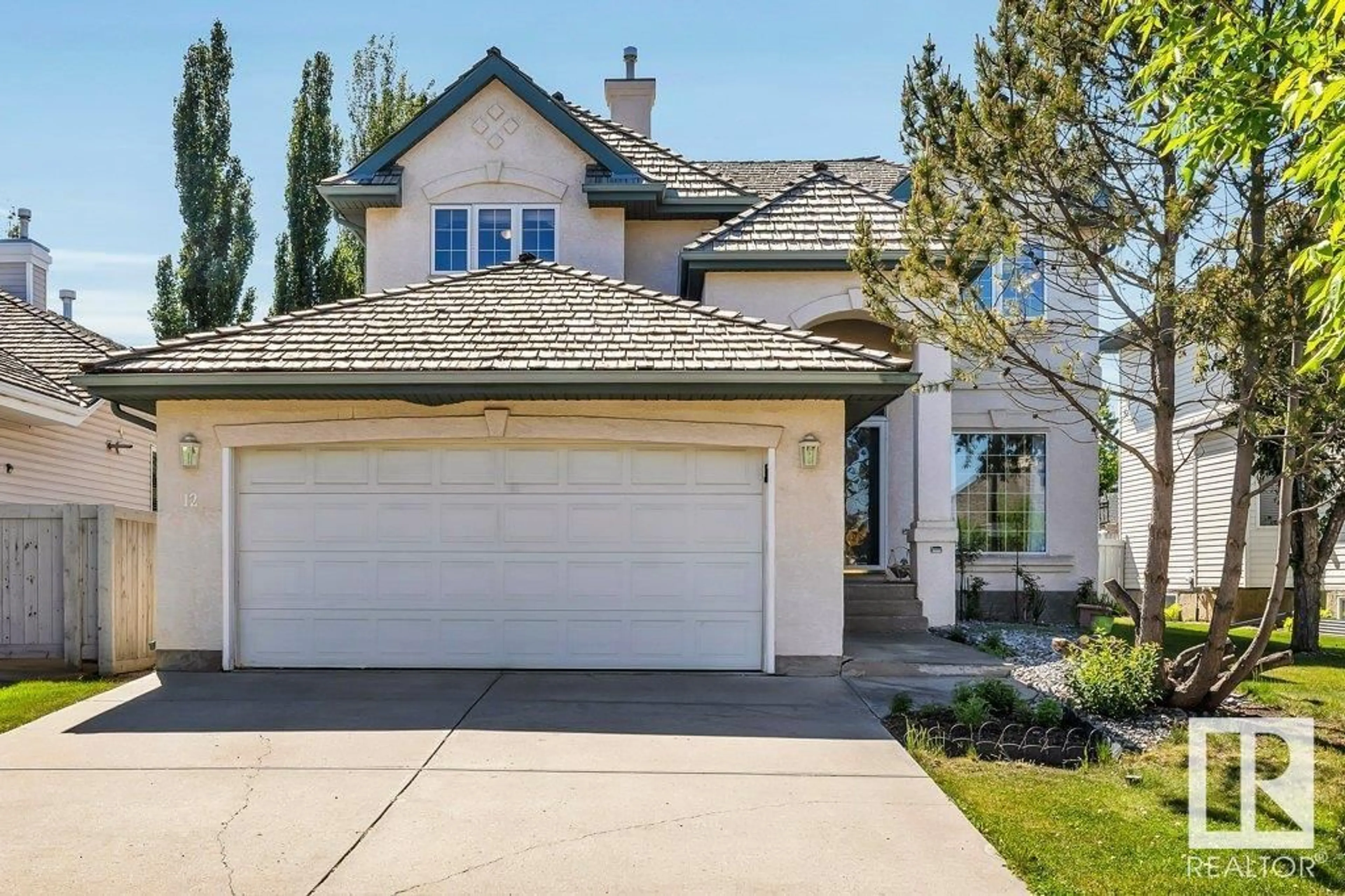 Home with vinyl exterior material, street for 12 KEILLOR DR, St. Albert Alberta T8N6V4
