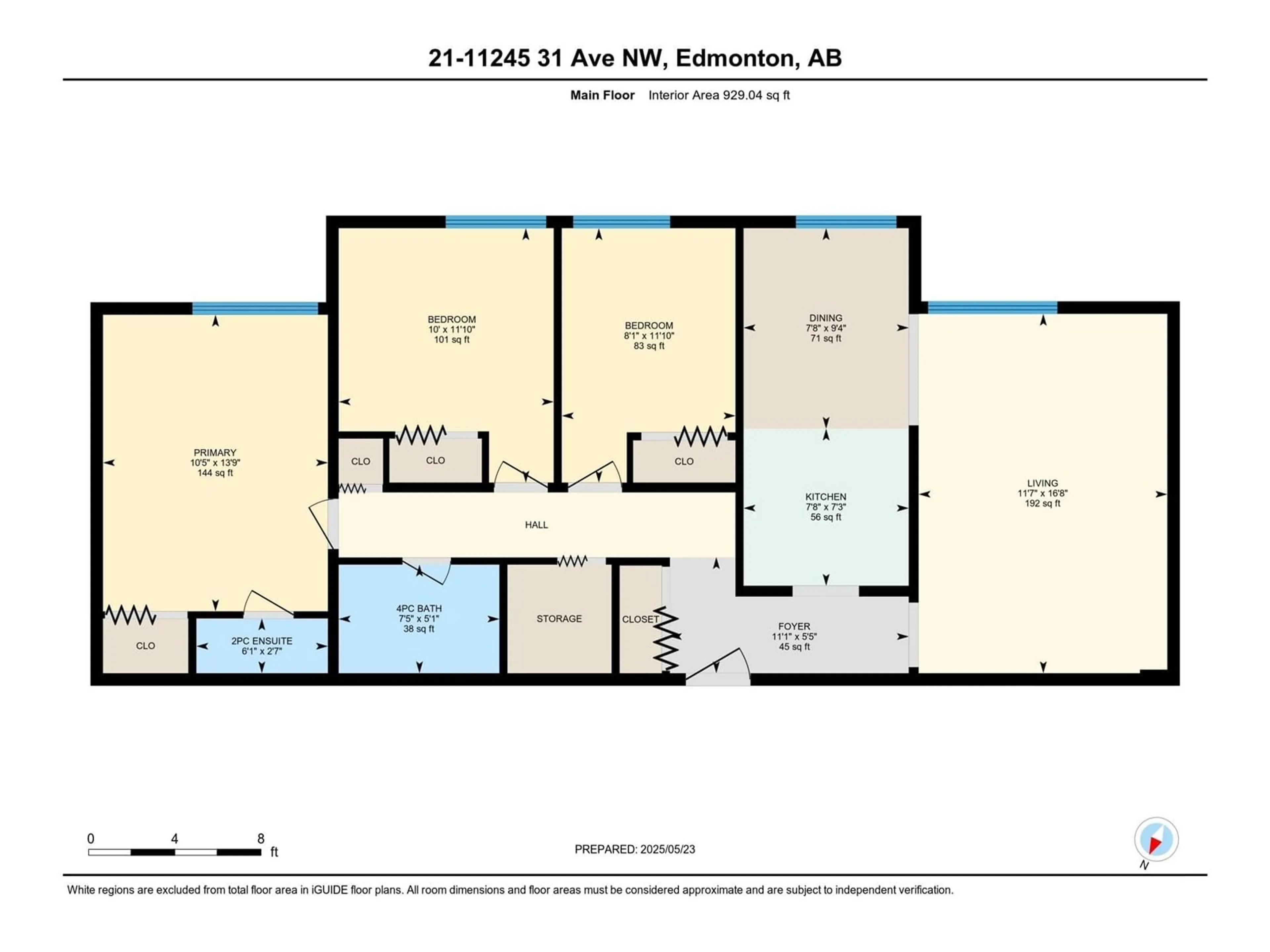 Floor plan for #21 - 11245 31 AV, Edmonton Alberta T6J3V5