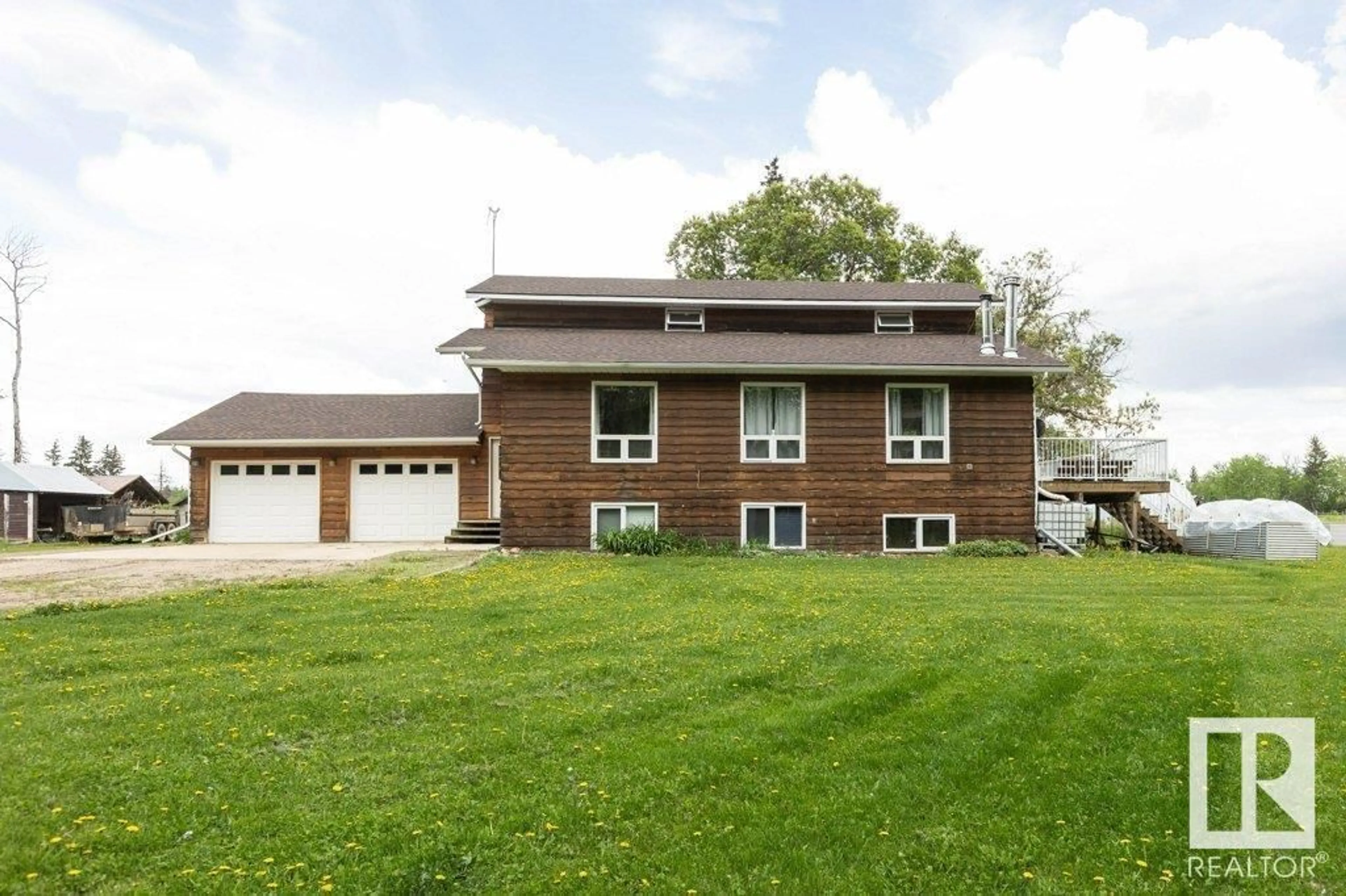 Home with vinyl exterior material, street for 633005 RG RD 240, Rural Athabasca County Alberta T0G1Z0