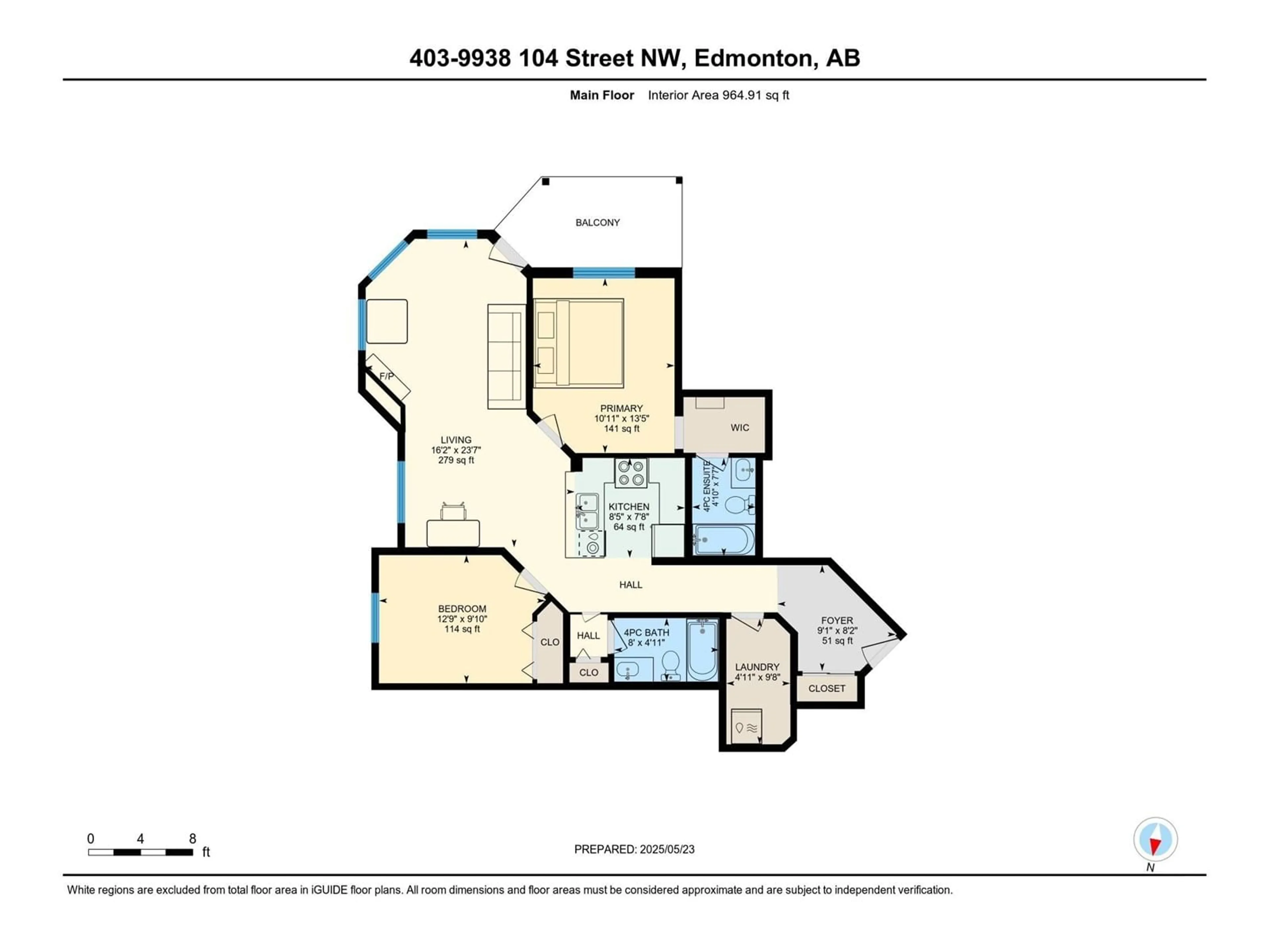 Floor plan for 319 - 7021 SOUTH TERWILLEGAR DR, Edmonton Alberta T6R0W5